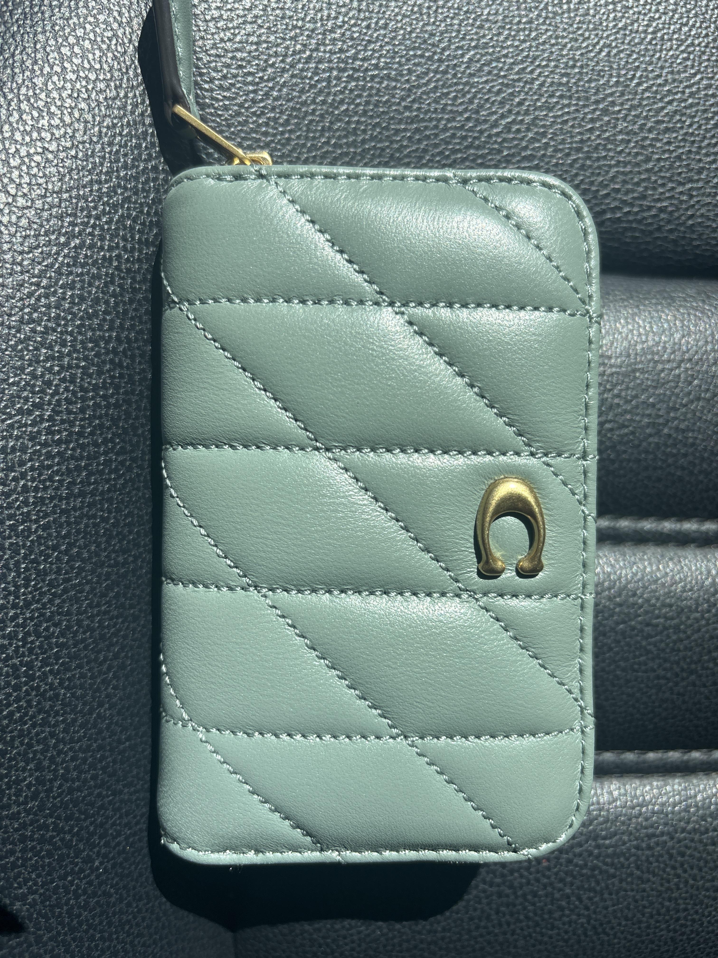 Essential Small Zip Around Card Case In Signature Jacquard