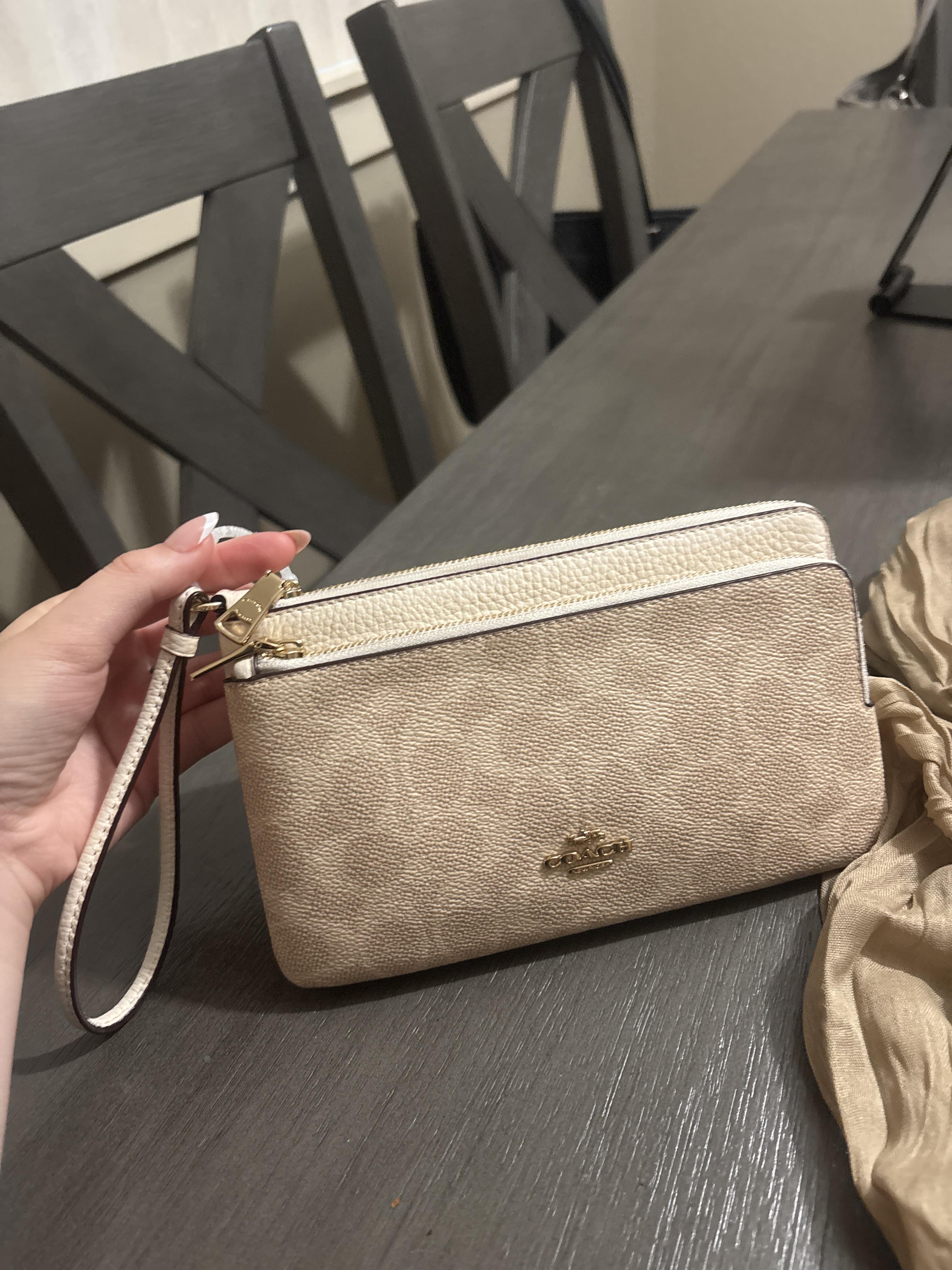 Double Zip Wristlet In Signature Canvas | Wallets | Coach | COACH®