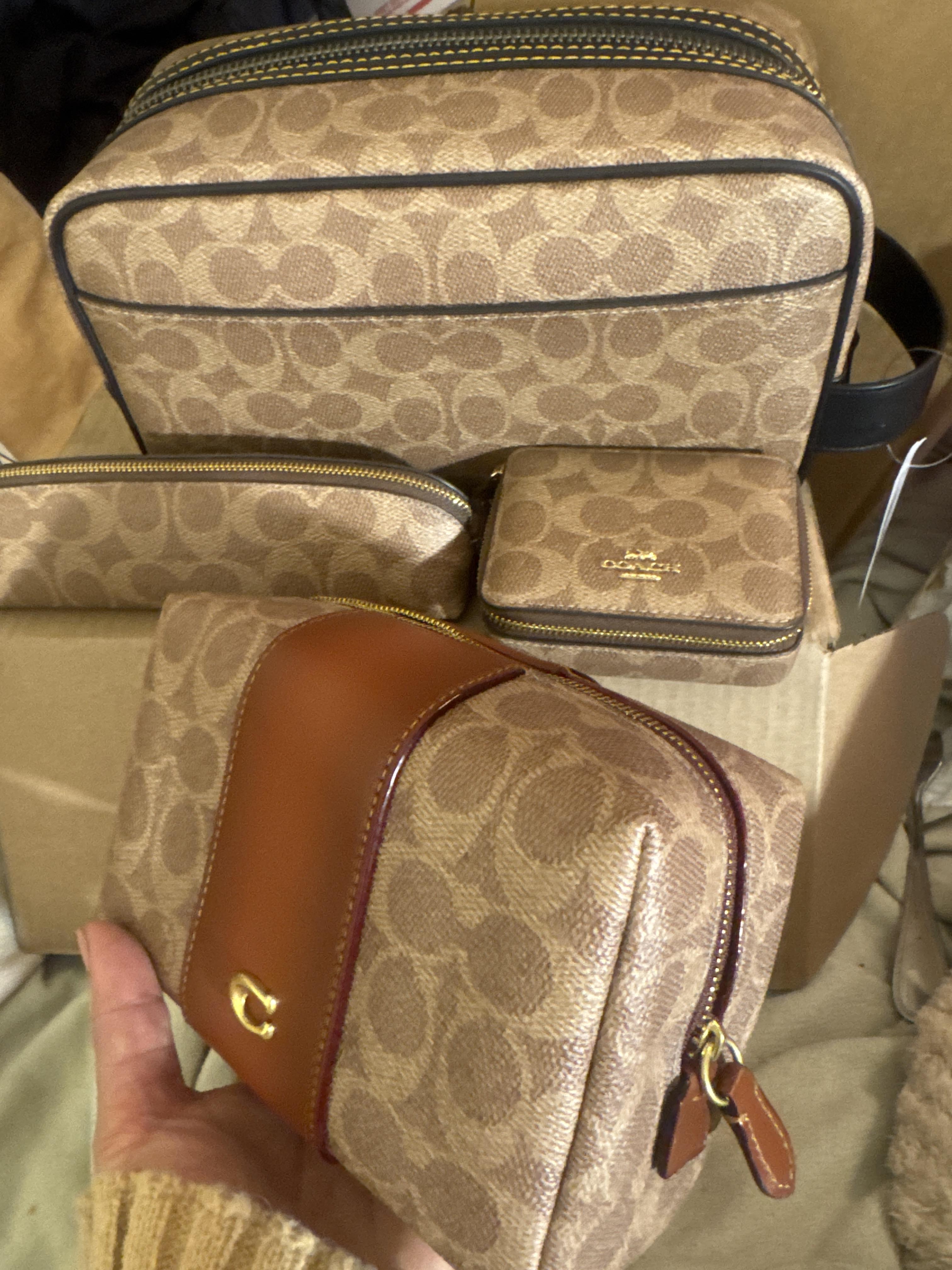 Essential Cosmetic Pouch In Signature Canvas | Accessories | Coach