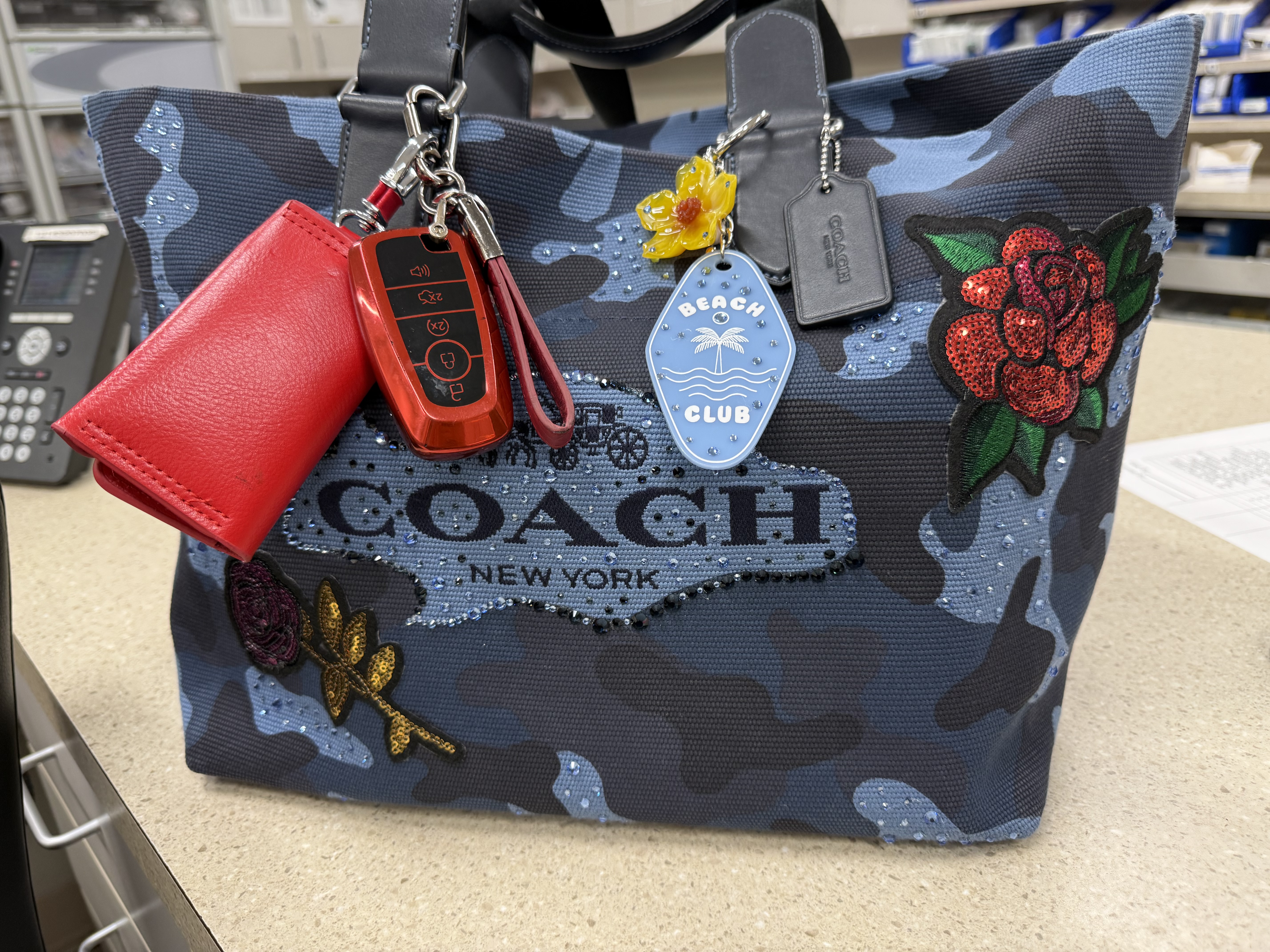 Small Tour Tote Bag In Signature Denim | Bags | Coach | COACH®