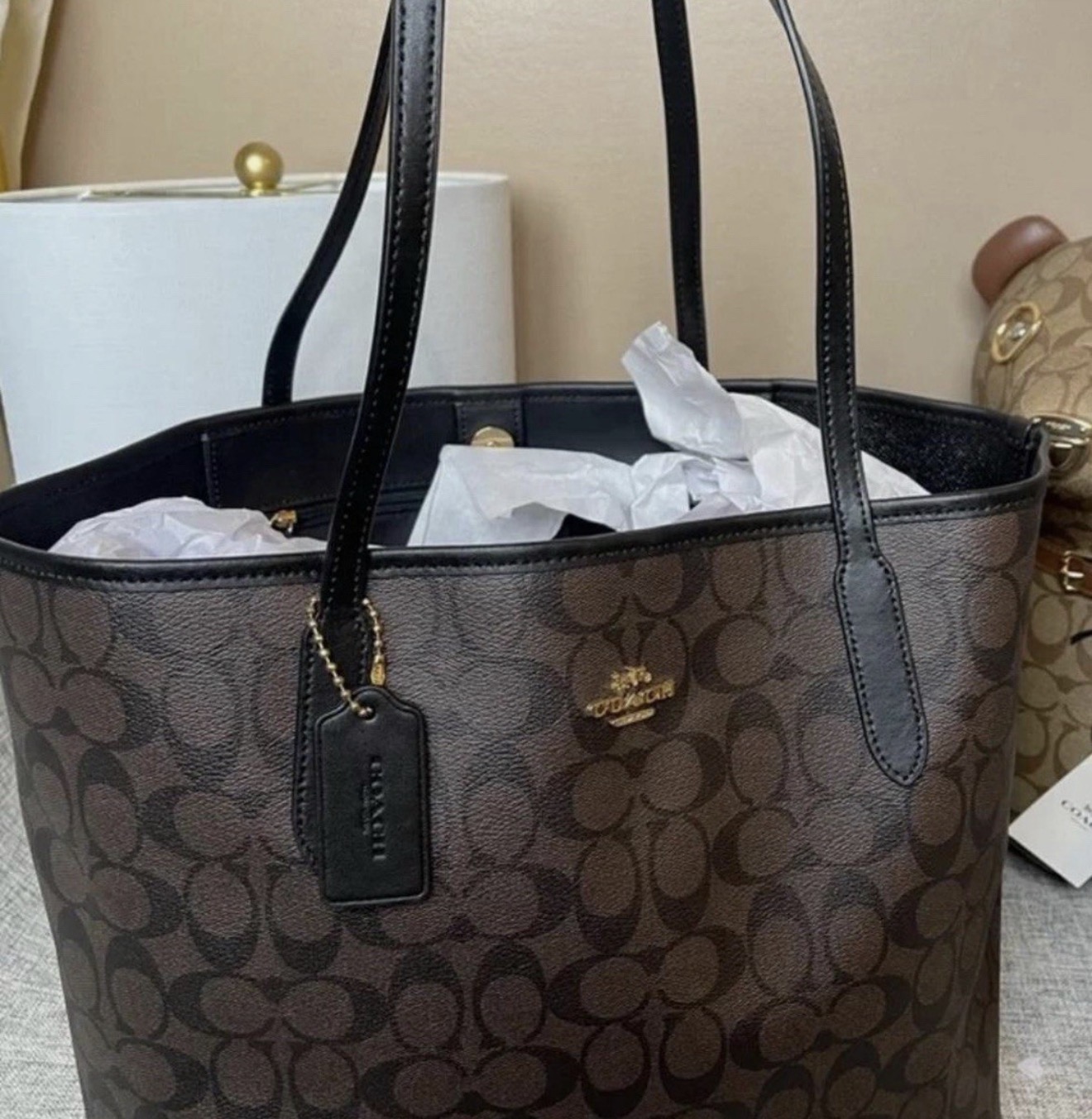 Medium City Tote Bag In Signature Canvas | Bags | Coach | COACH®
