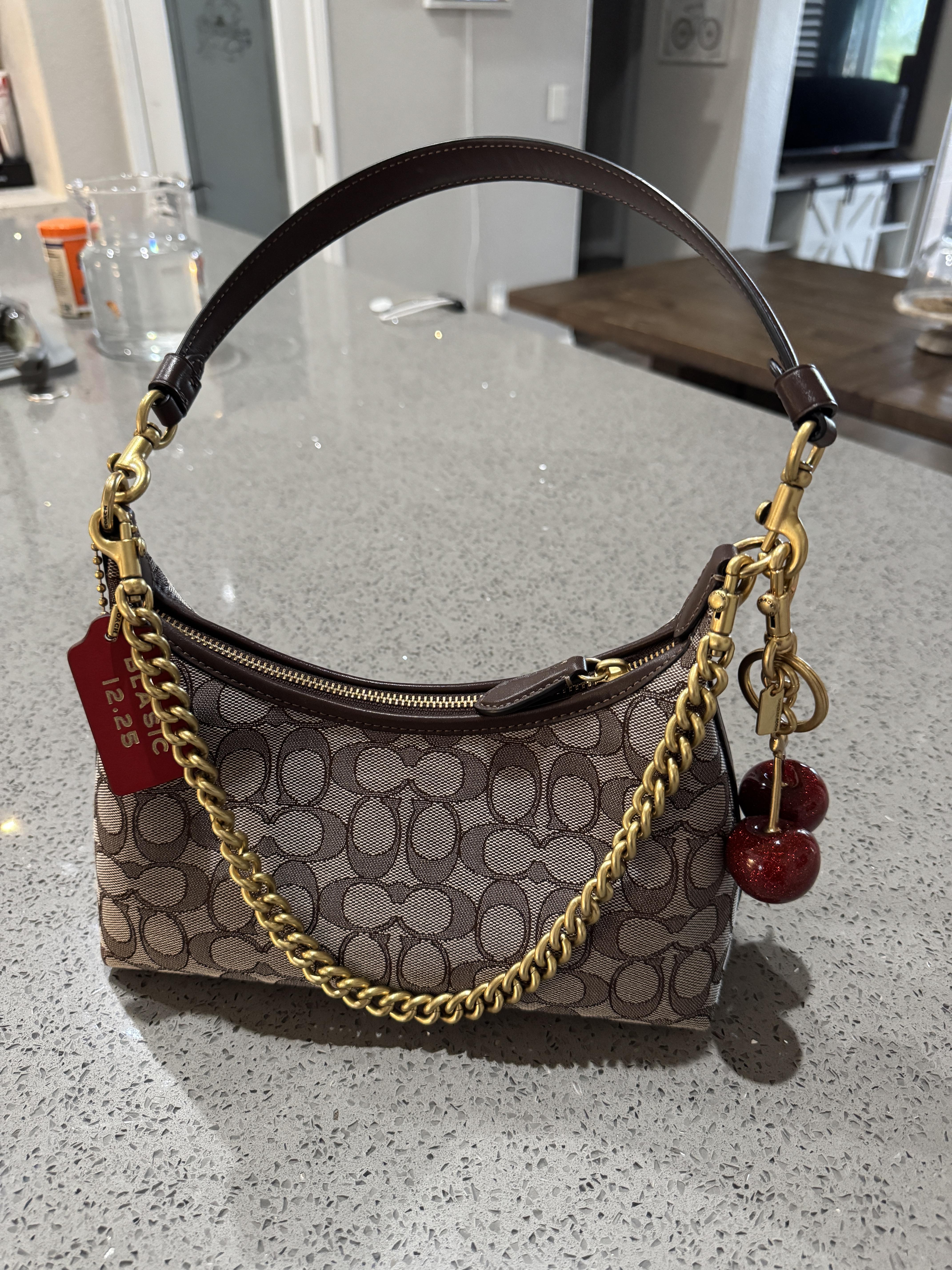 美品　COACH body shoulder bag 3way y2k Coach MEDIUM 9451 Vintage Y2K Soho Beige Signature C Canvas Rivet