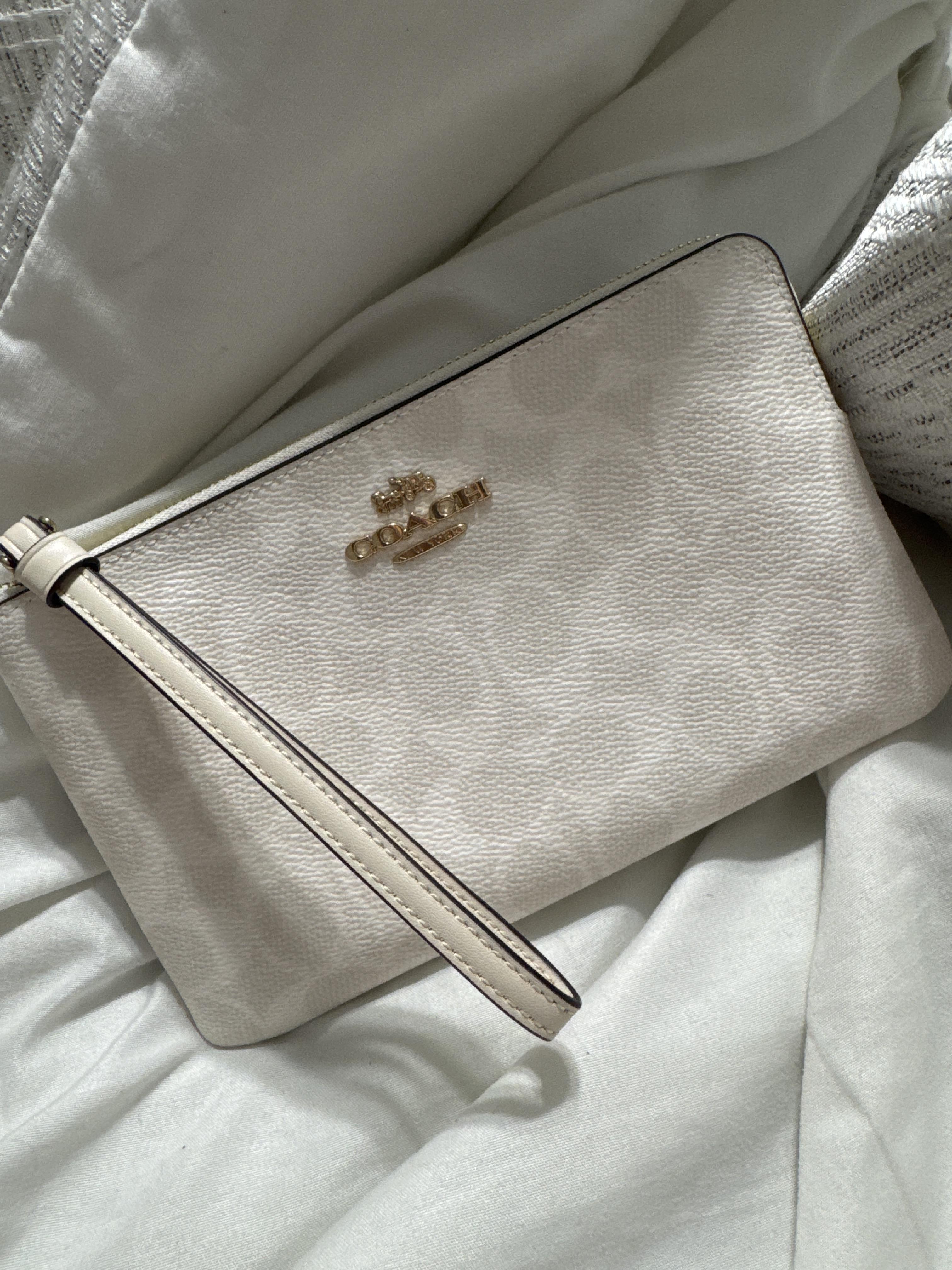 Large Corner Zip Wristlet In Signature Canvas | Wallets | Coach