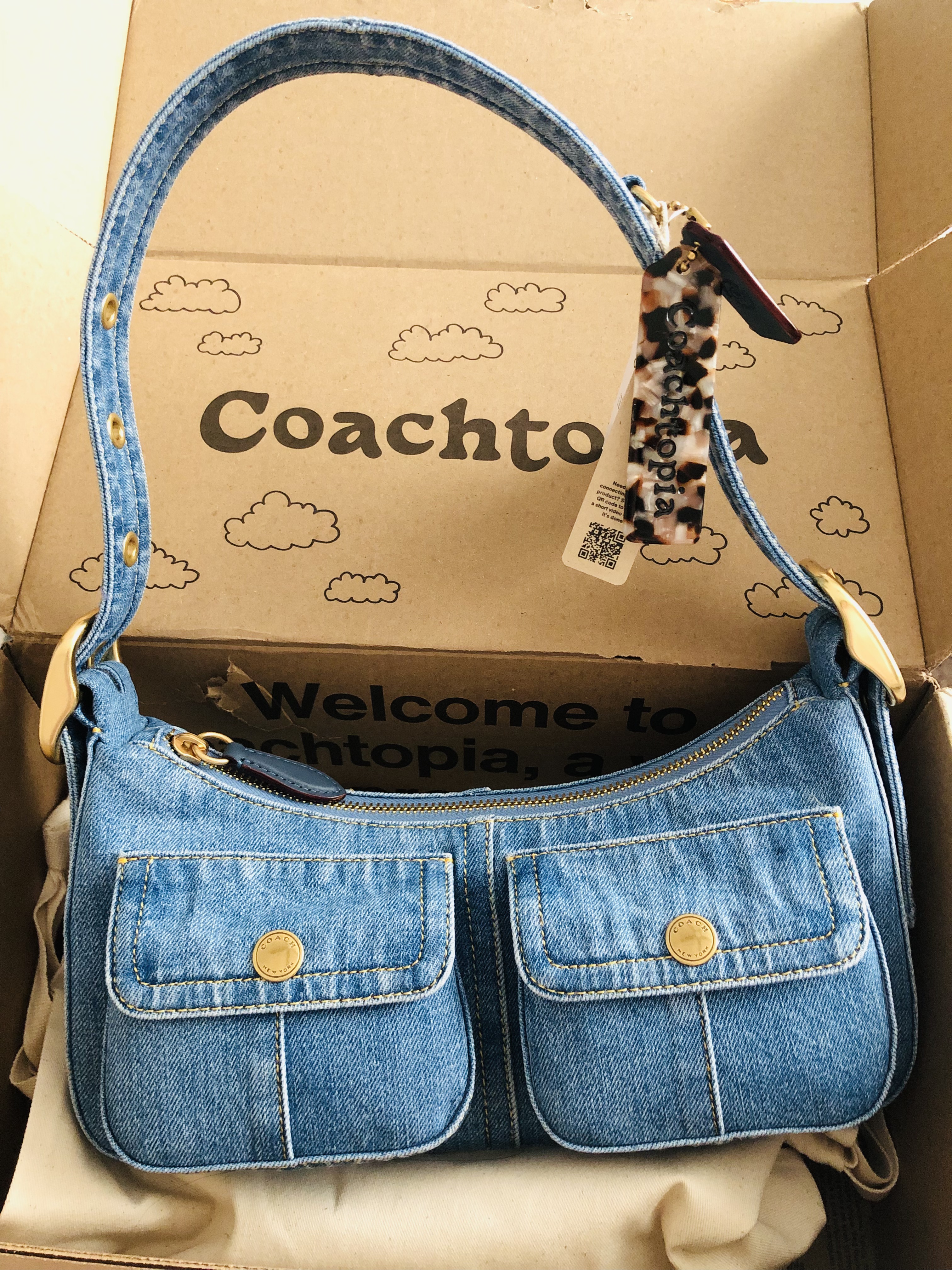 Cargo Shoulder Bag In Upcrafted Denim | Bags | Coach | Coachtopia ™