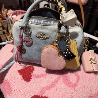 Heart Bag Charm In Signature Canvas | Accessories | Coach | COACH®