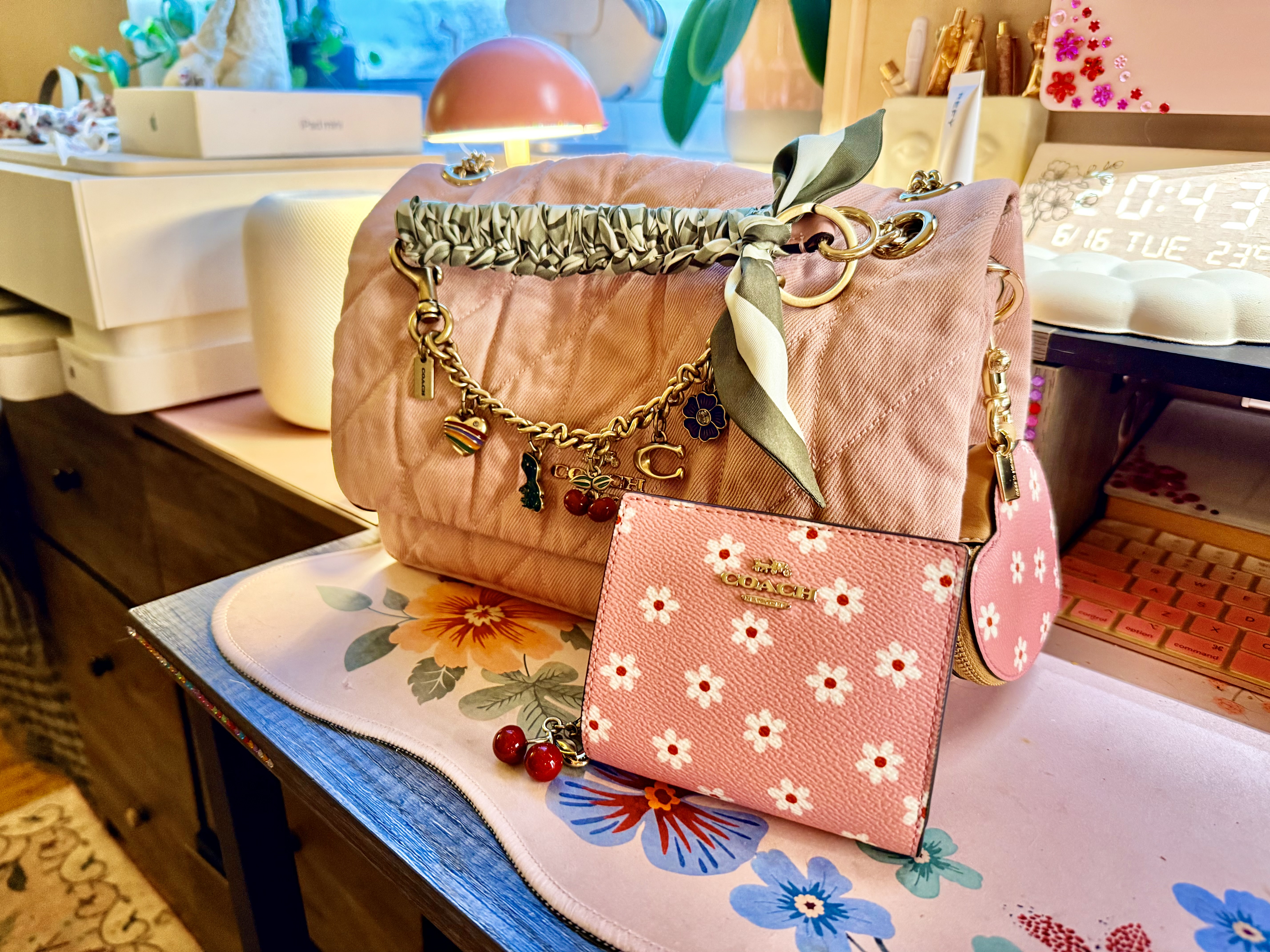 Elodie Crossbody Bag In Loved Denim With Quilting | Bags | Coach