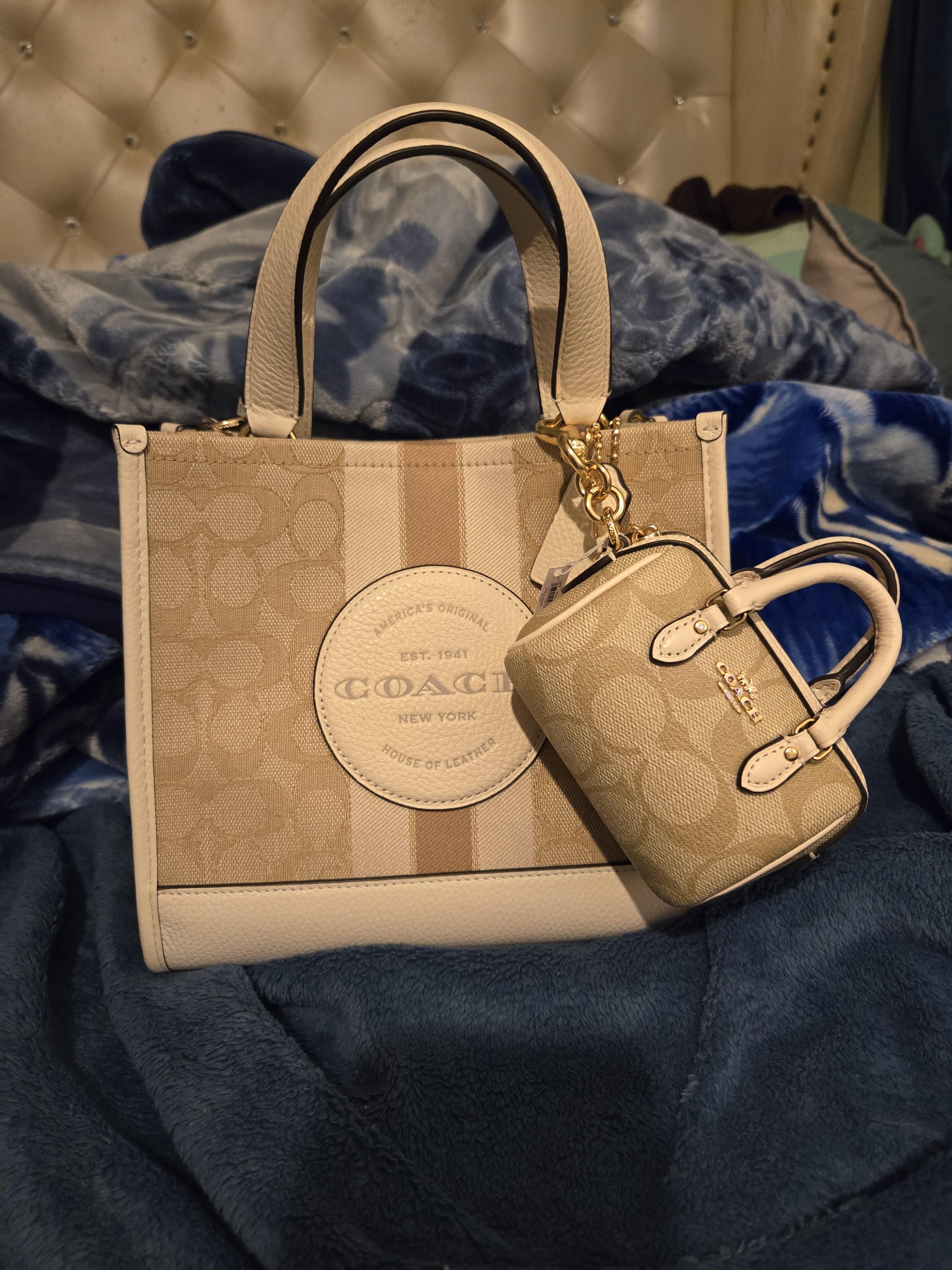 Mini Rowan Satchel Bag Charm In Signature Canvas | Accessories