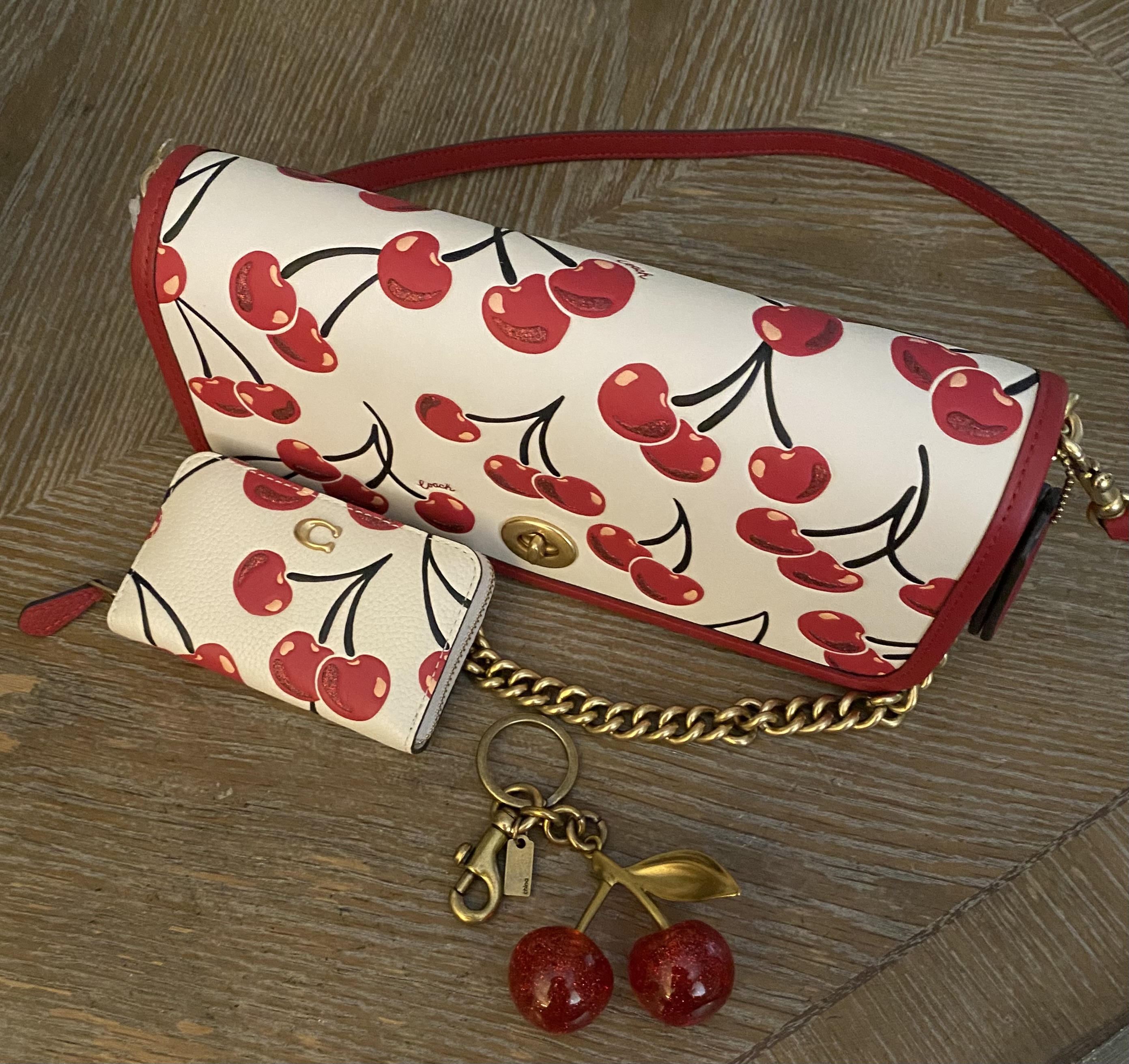 COACH® | Dinky Bag With Cherry Print