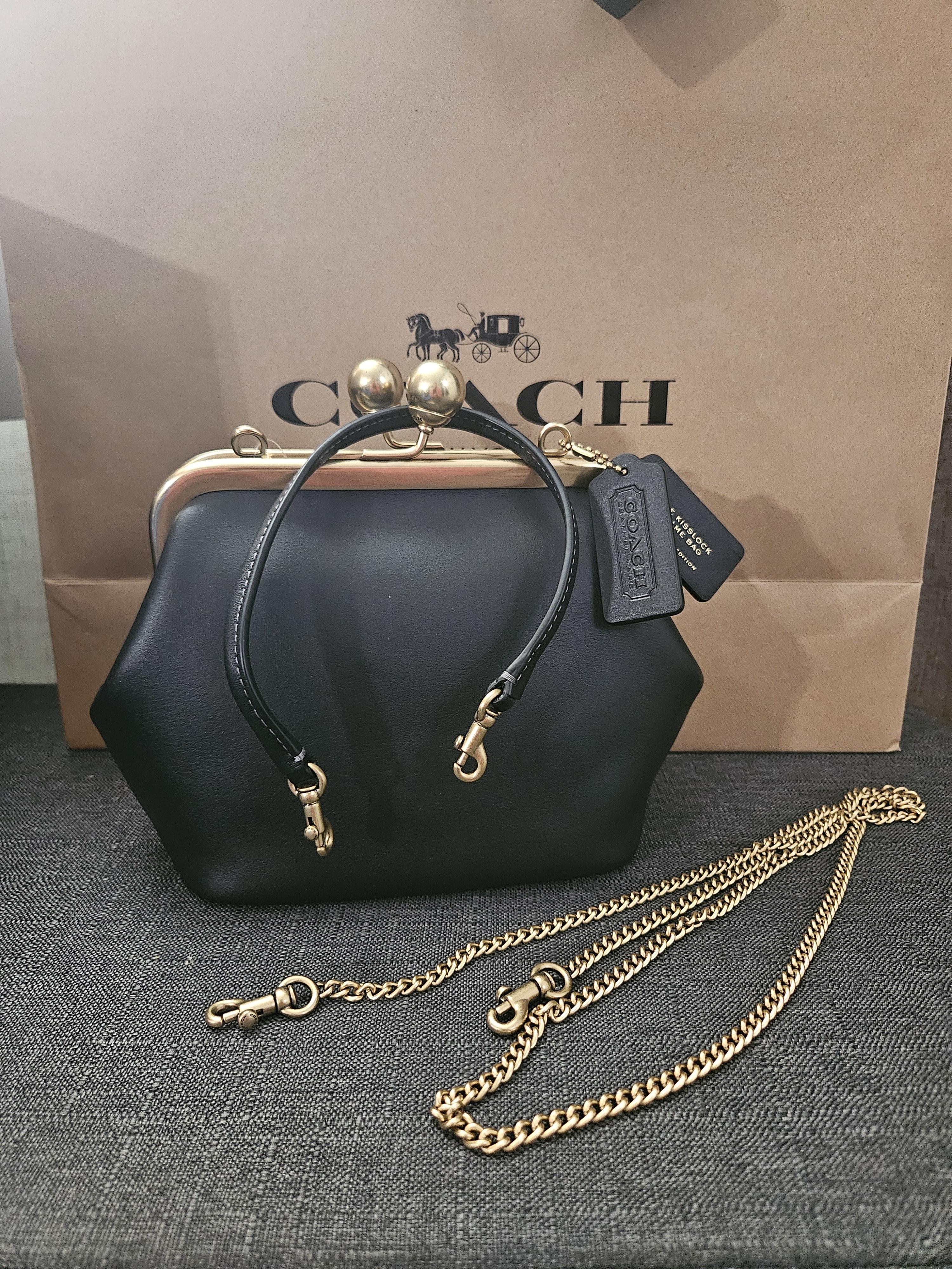 Kisslock Frame Bag 16 In Crystal Signature Jacquard | Bags | Coach