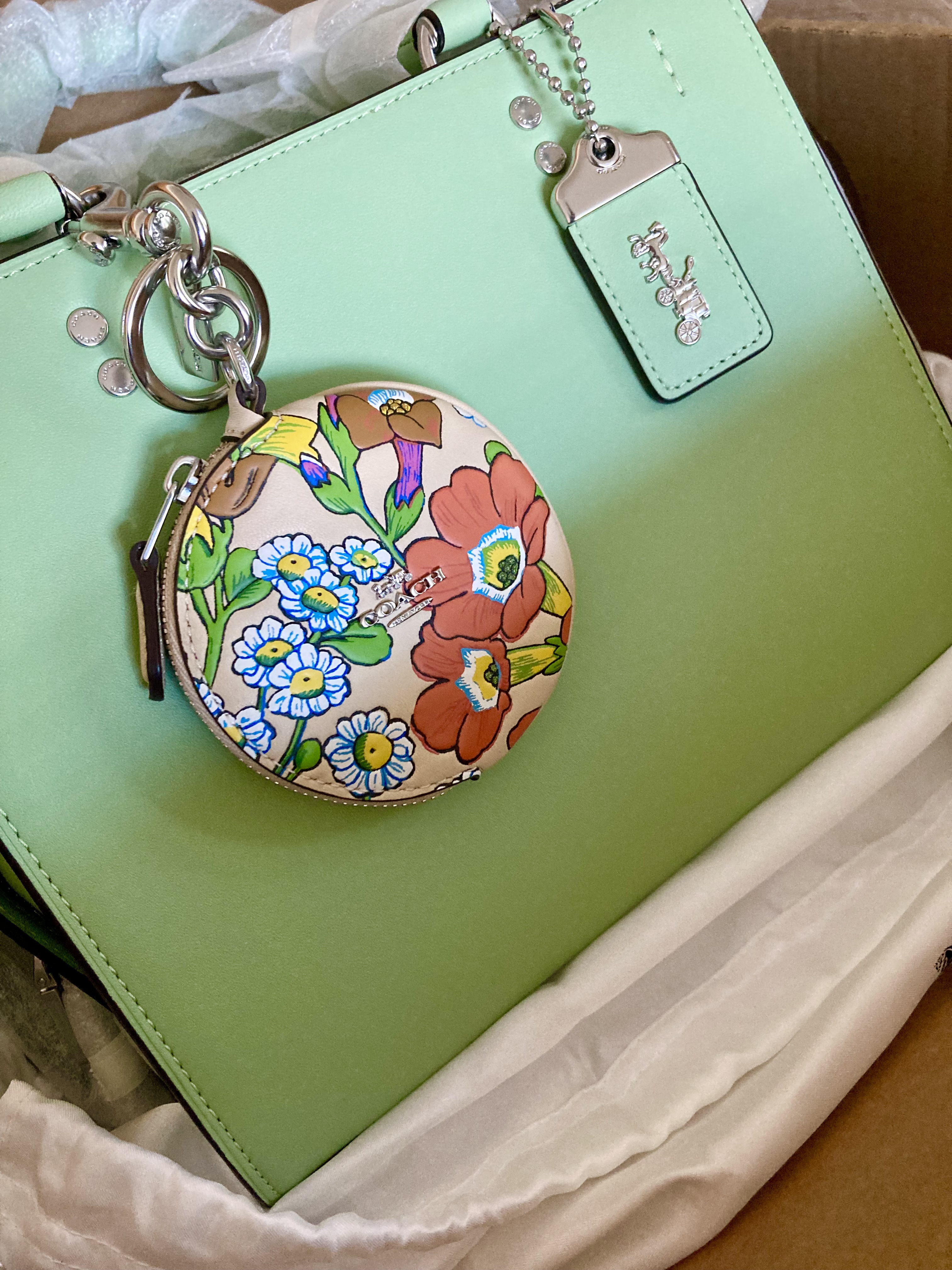 Coach X Kōki, Rogue Bag 25 In Original Natural Leather With Pansy