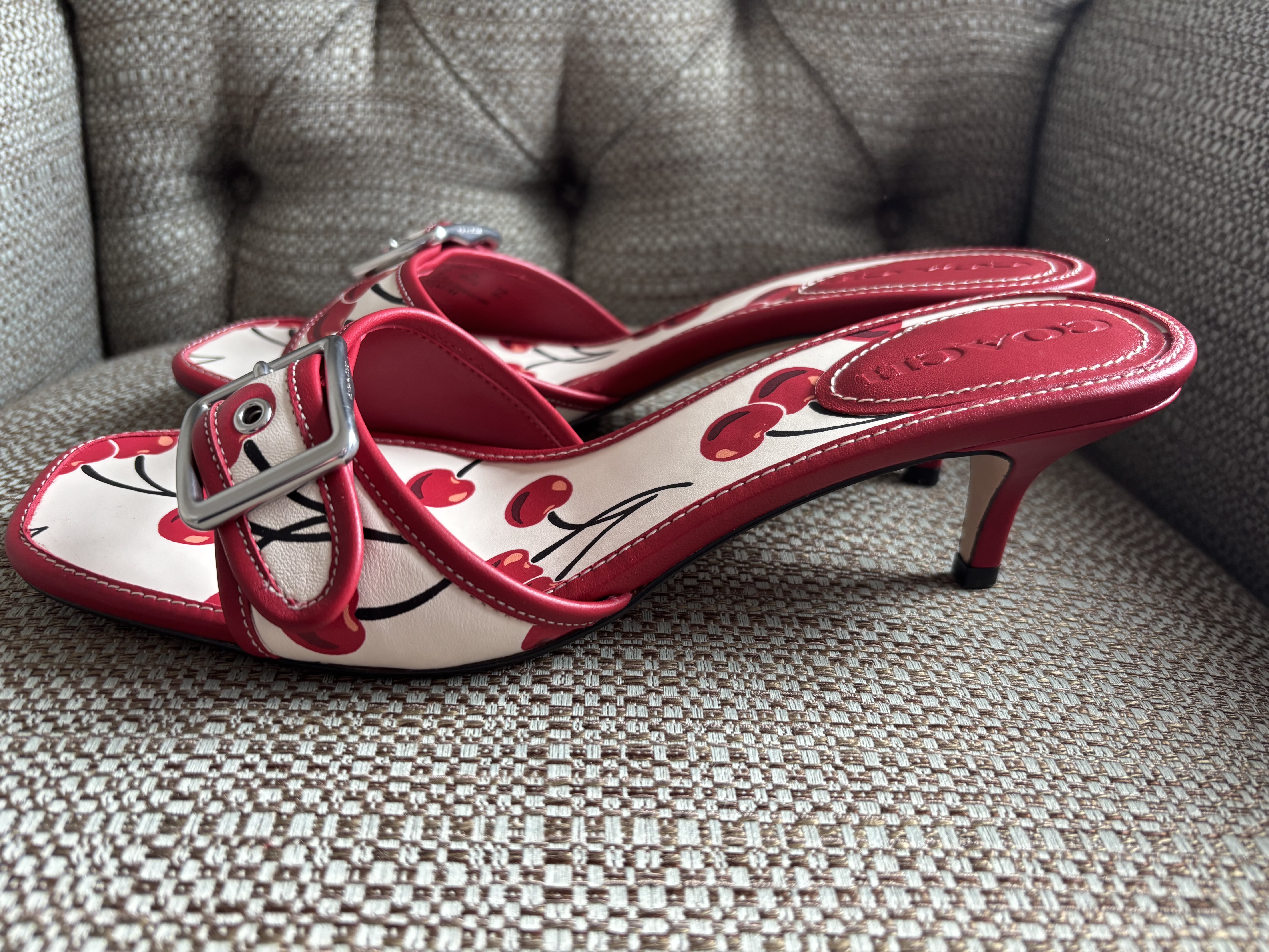 COACH® | Margot Sandal With Cherry Print