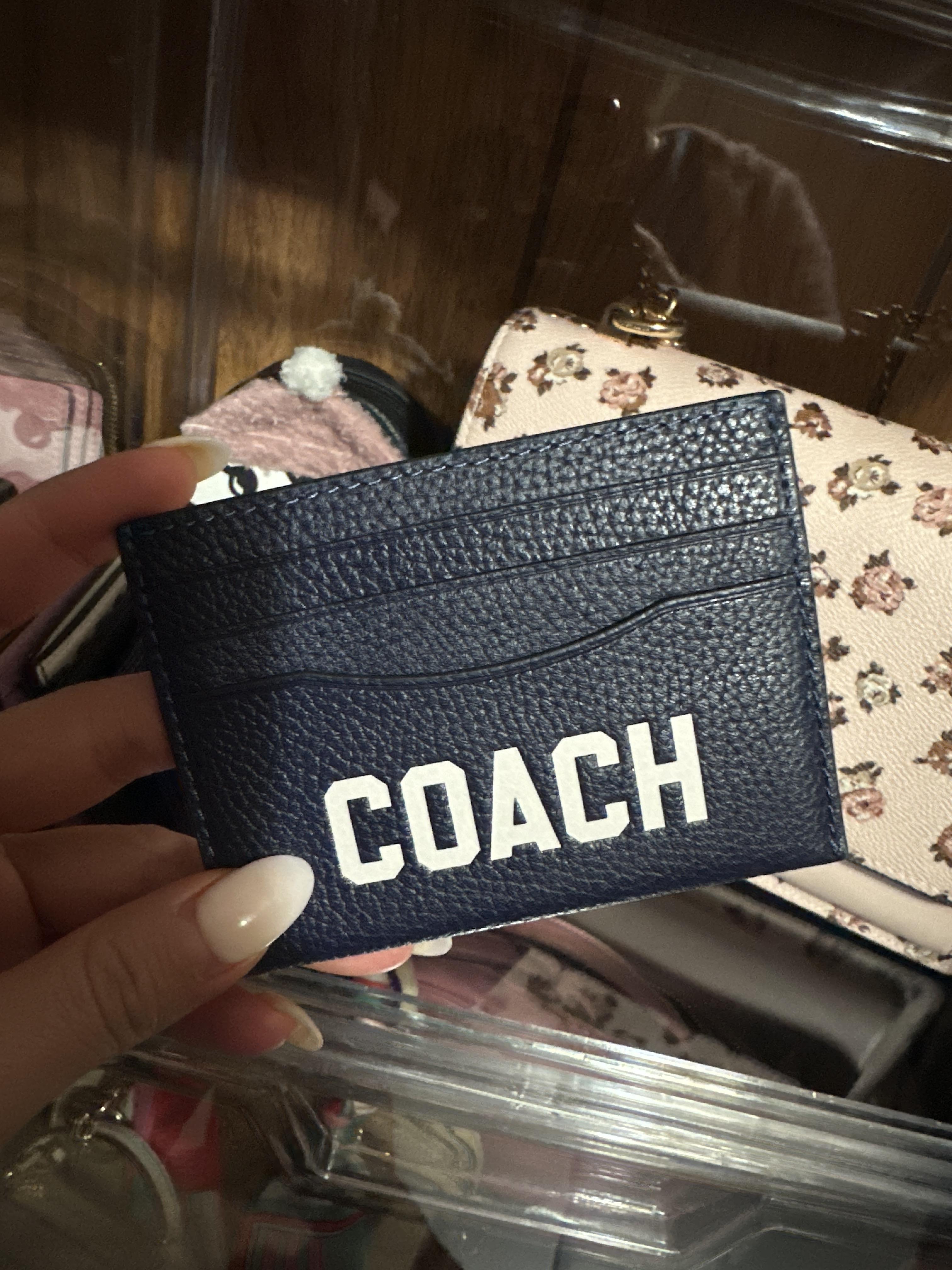 ◆Coach◆ house card case NWT Coach Zip Card Case In Signature/halloween/ creature