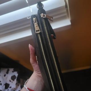Double Zip Wristlet In Signature Canvas With Charms | Wallets