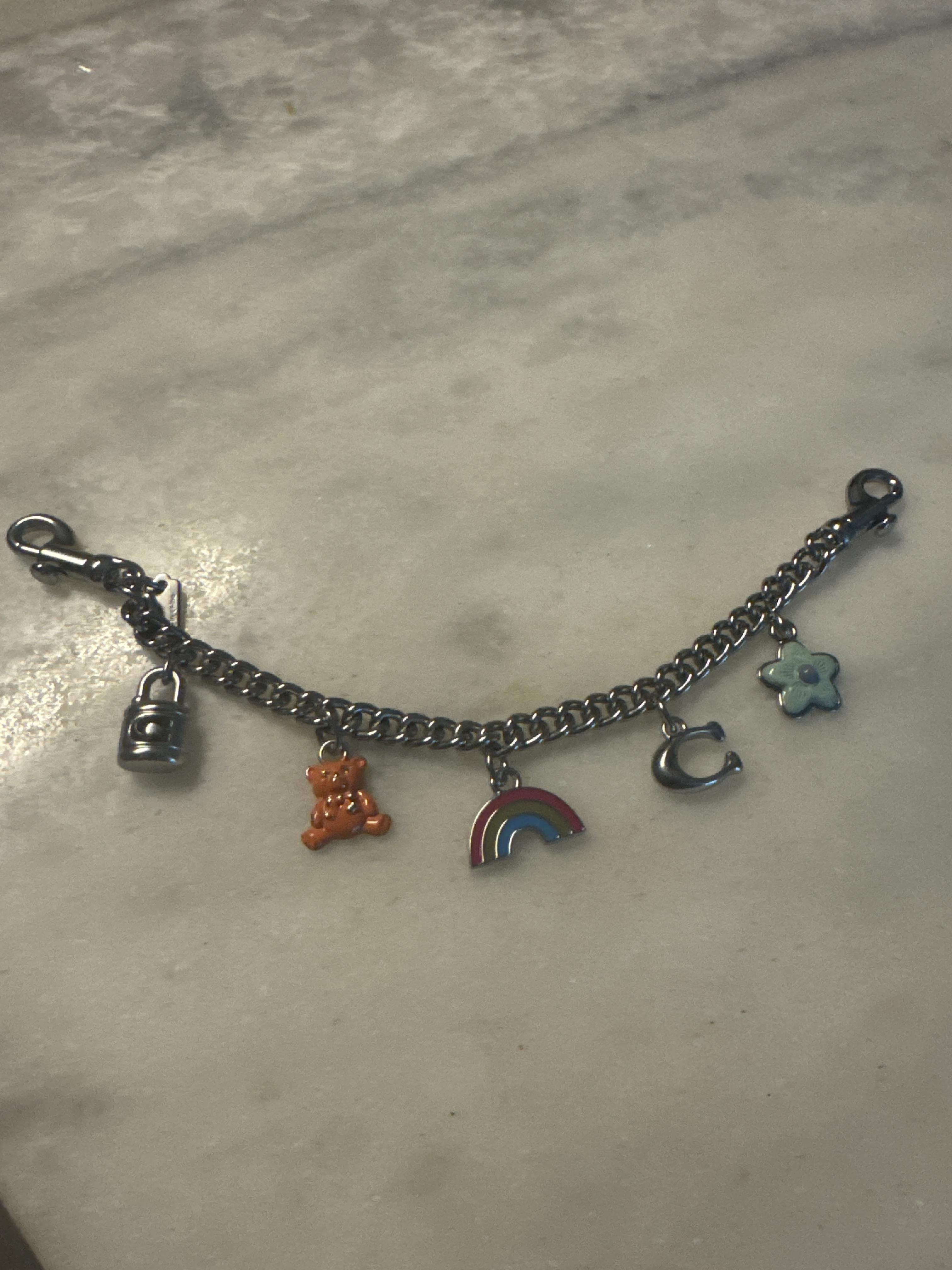 Silver Swagger Chain With Charms | Accessories | Coach | COACH®