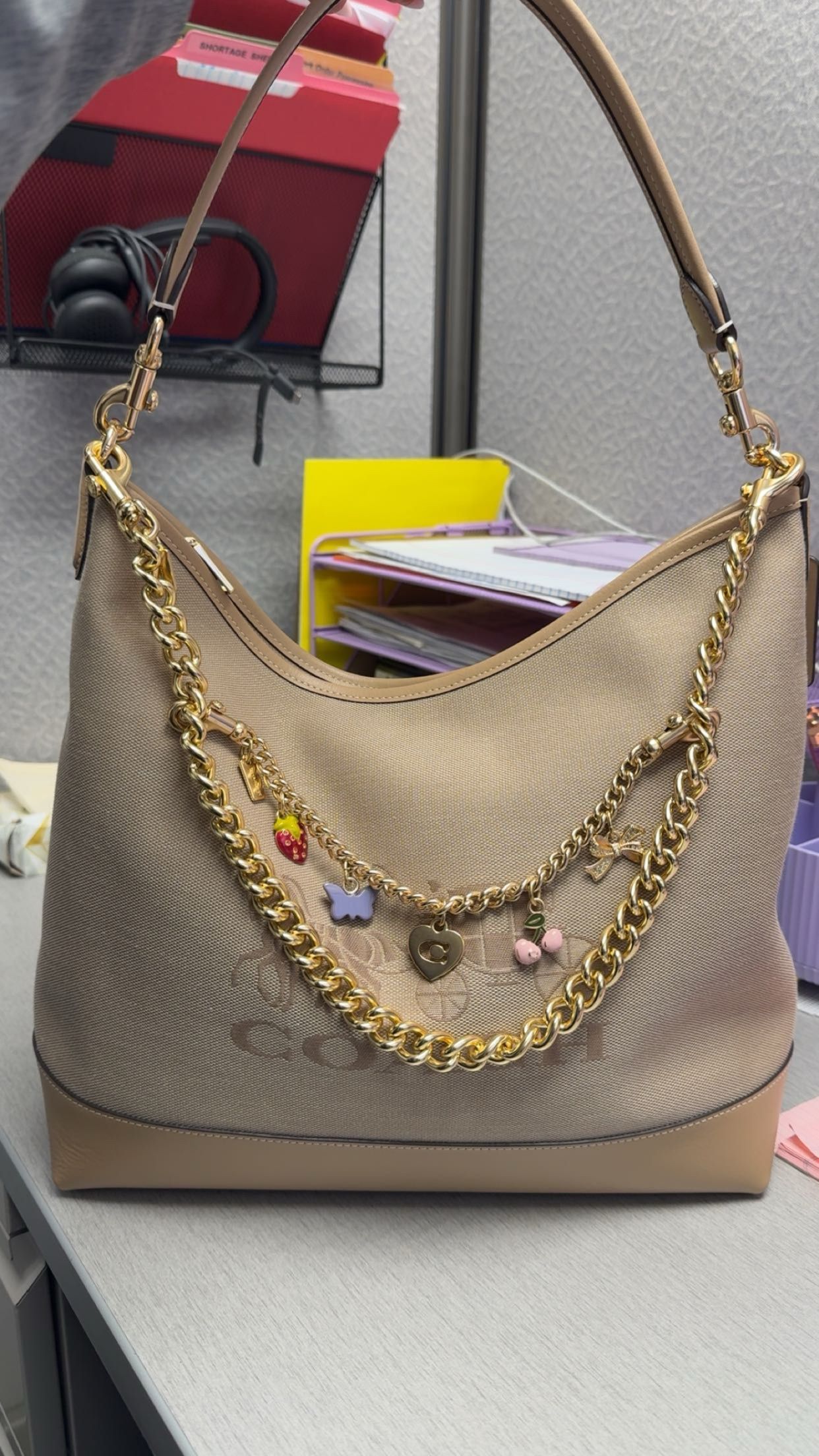 Laurel Large Shoulder Bag With Horse And Carriage | COACH®