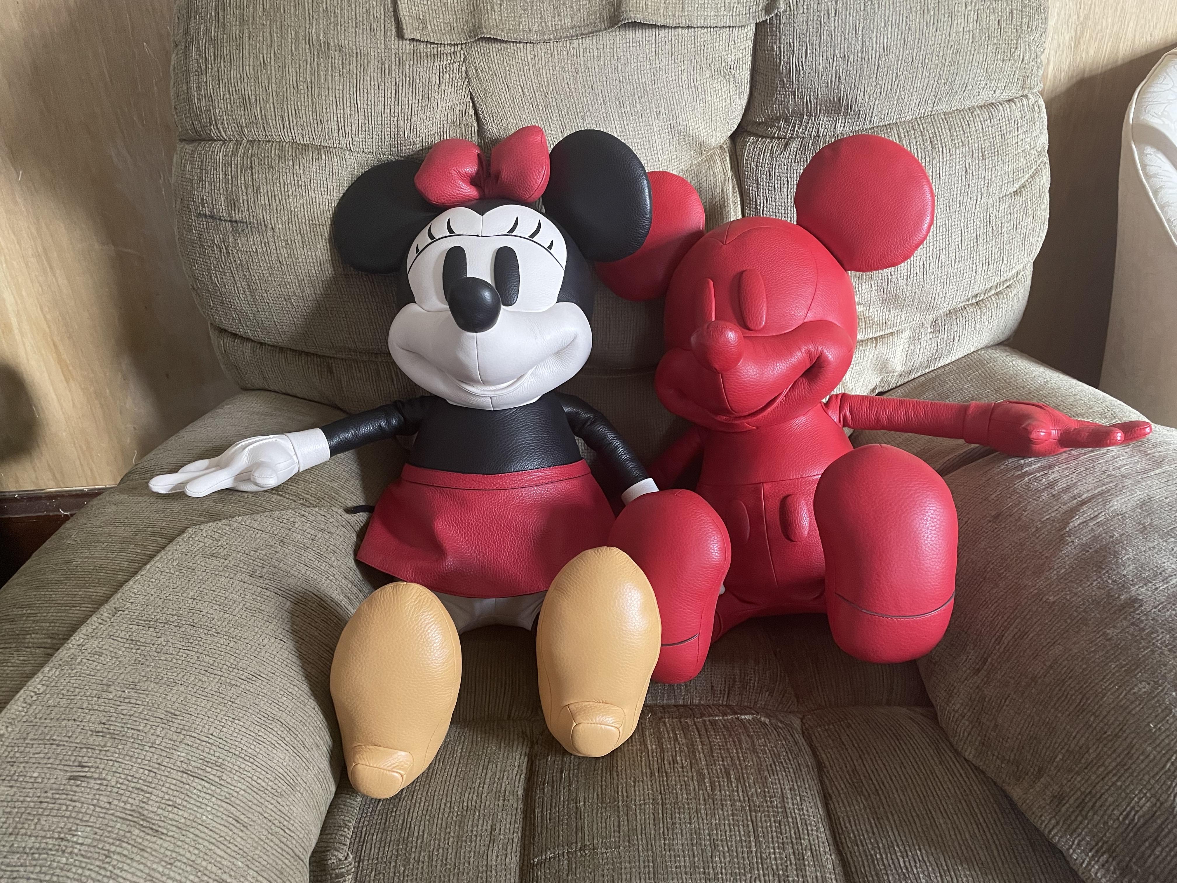 Coach X Disney ミニーマウス ドール レザー 花柄 限定品 新品 COACH】コーチ ディズニー ミニーマウス コラボ コーティング