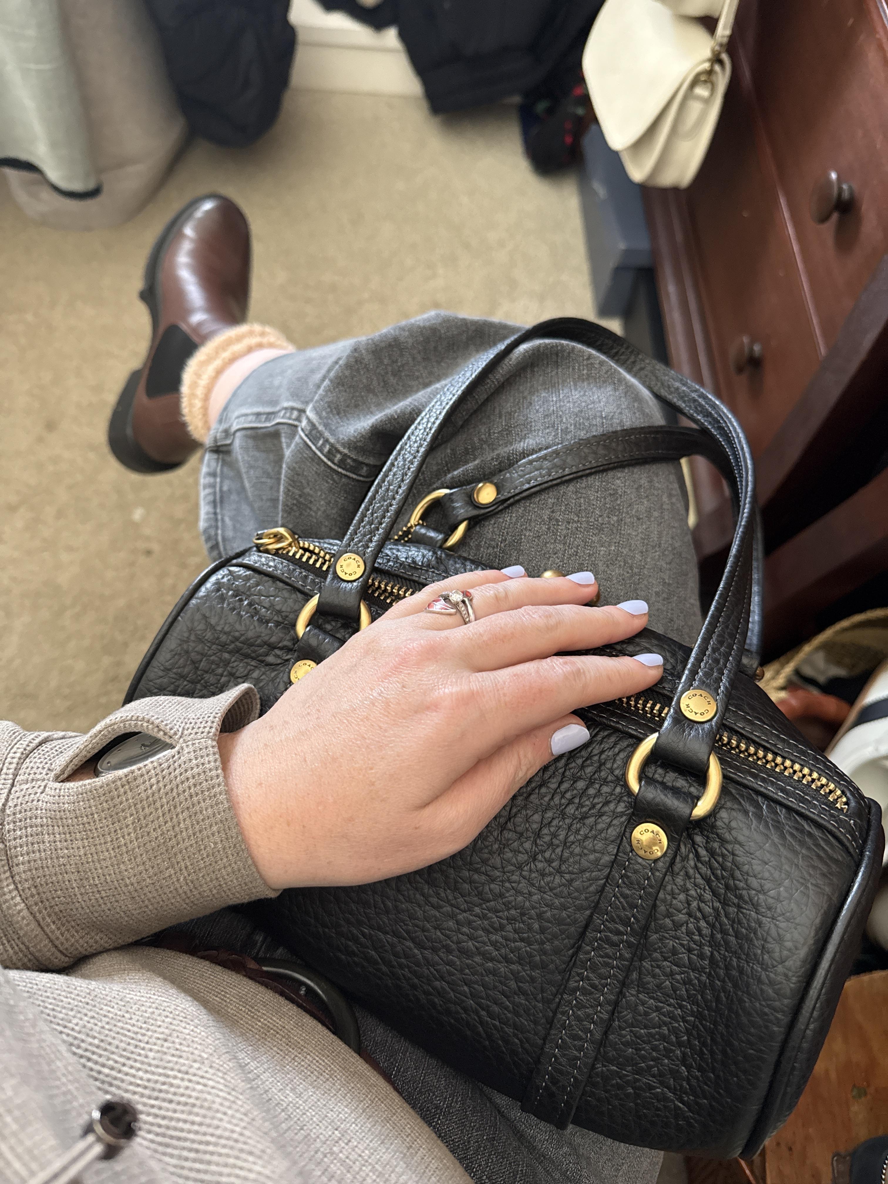 Kisslock Barrel Bag 28 In Repurposed Denim | COACH®