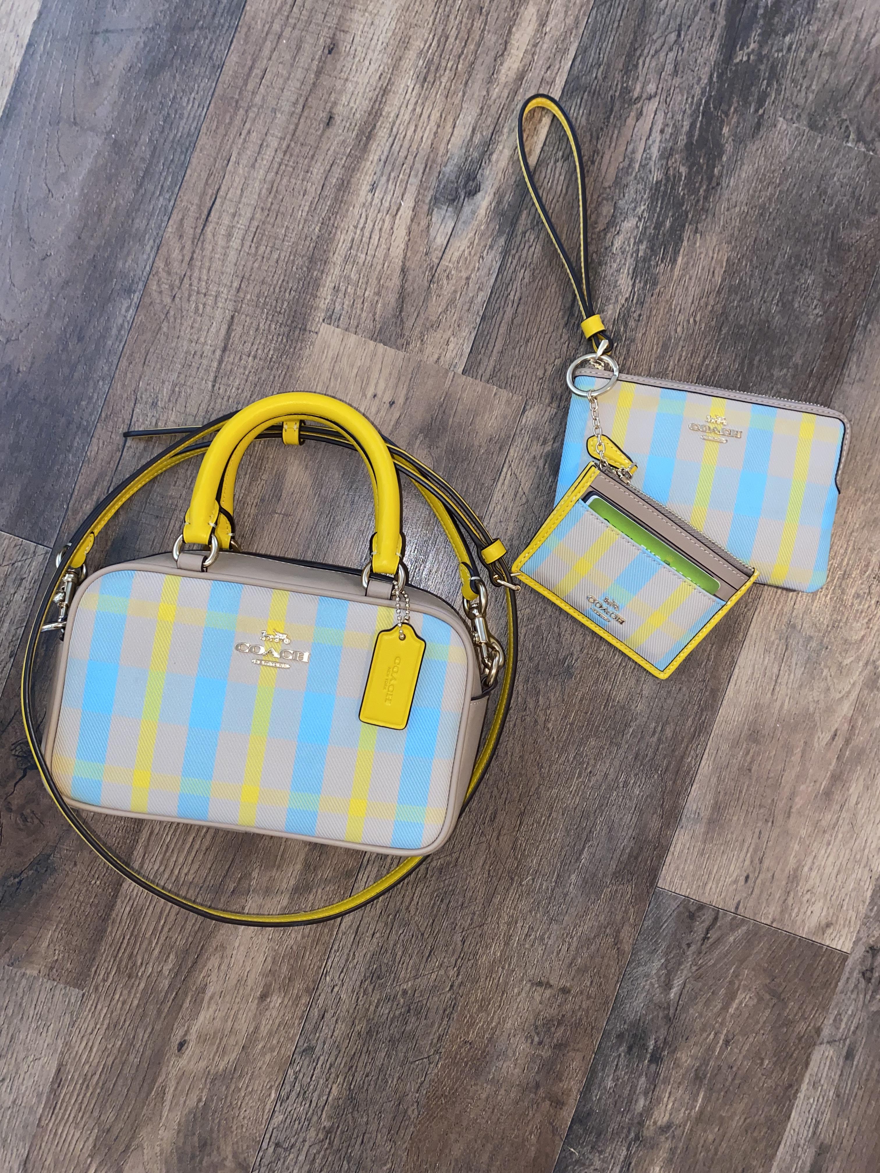 Satchel Crossbody Bag With Plaid Print | COACH®