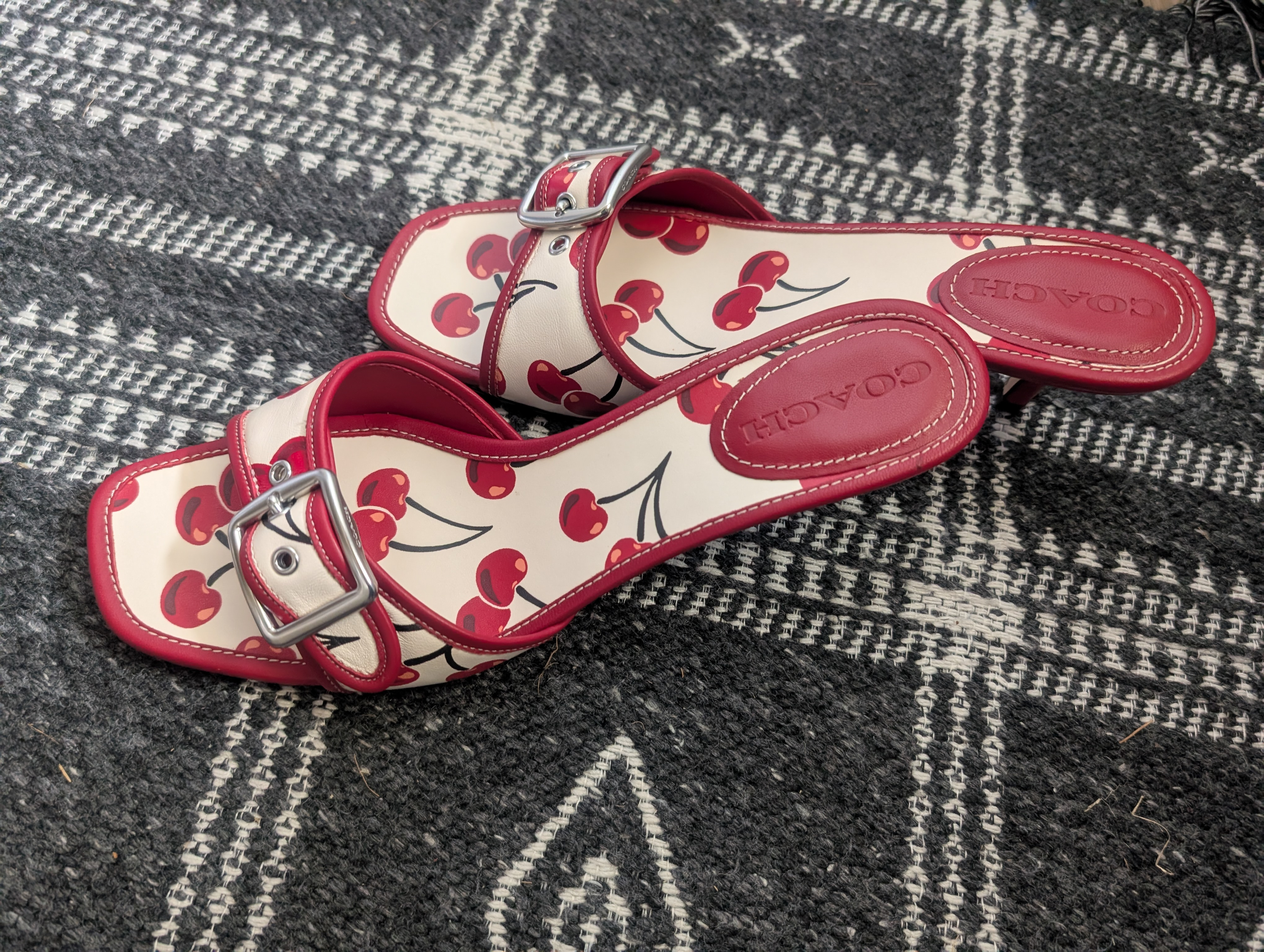 COACH® | Margot Sandal With Cherry Print