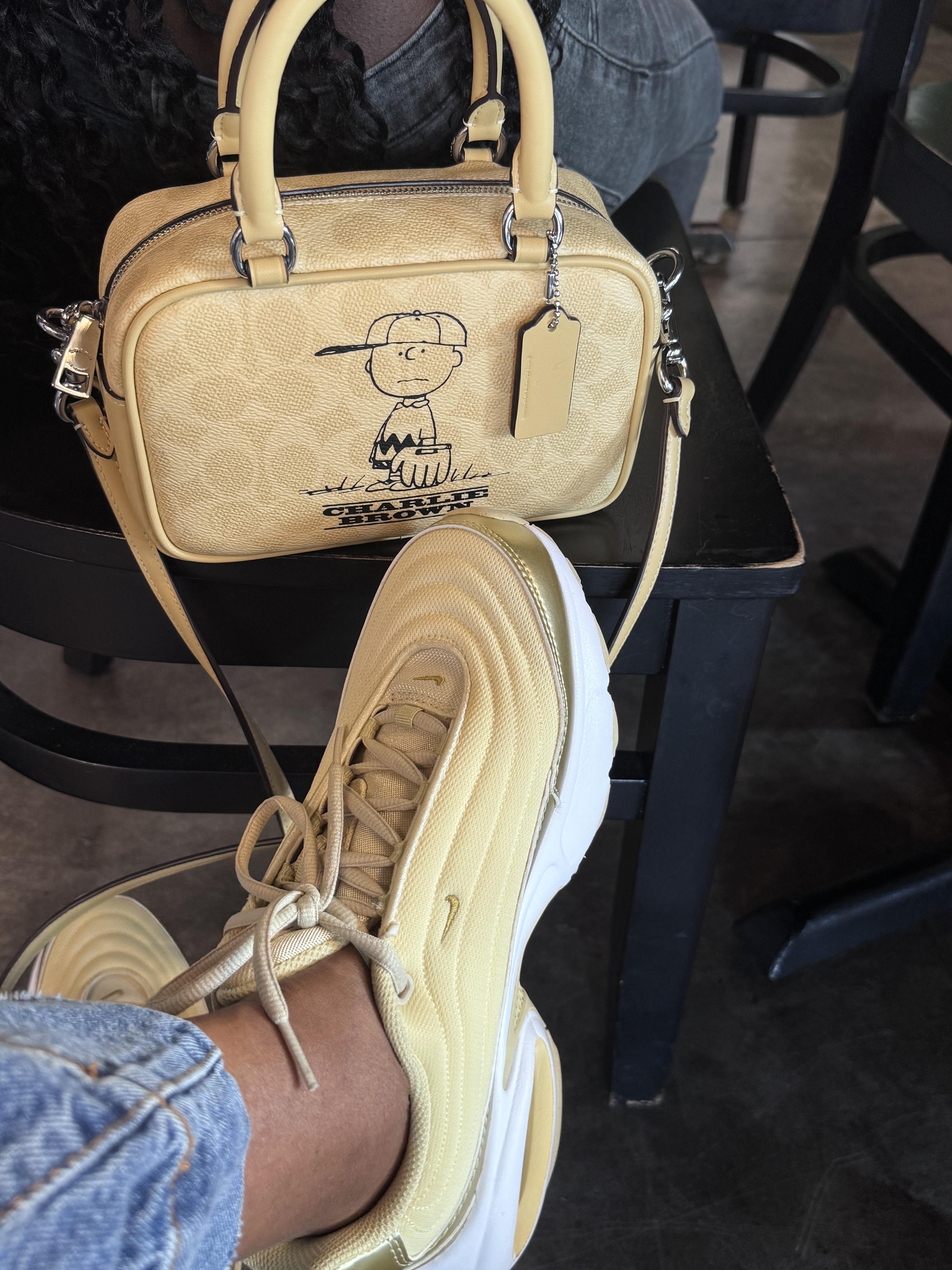 Coach X Peanuts Satchel Crossbody Bag In Signature Canvas With