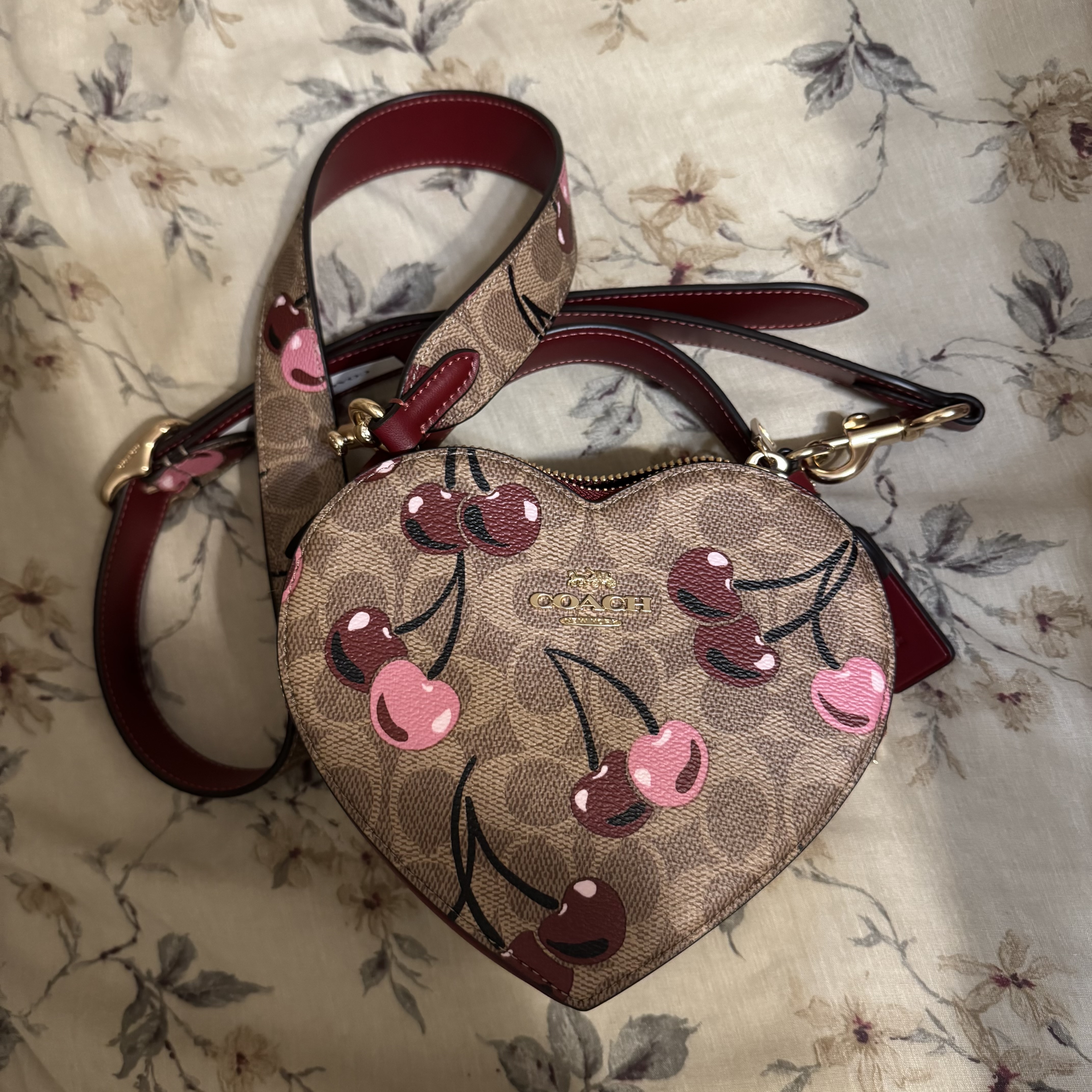 COACH® | Heart Crossbody Bag With Quilting