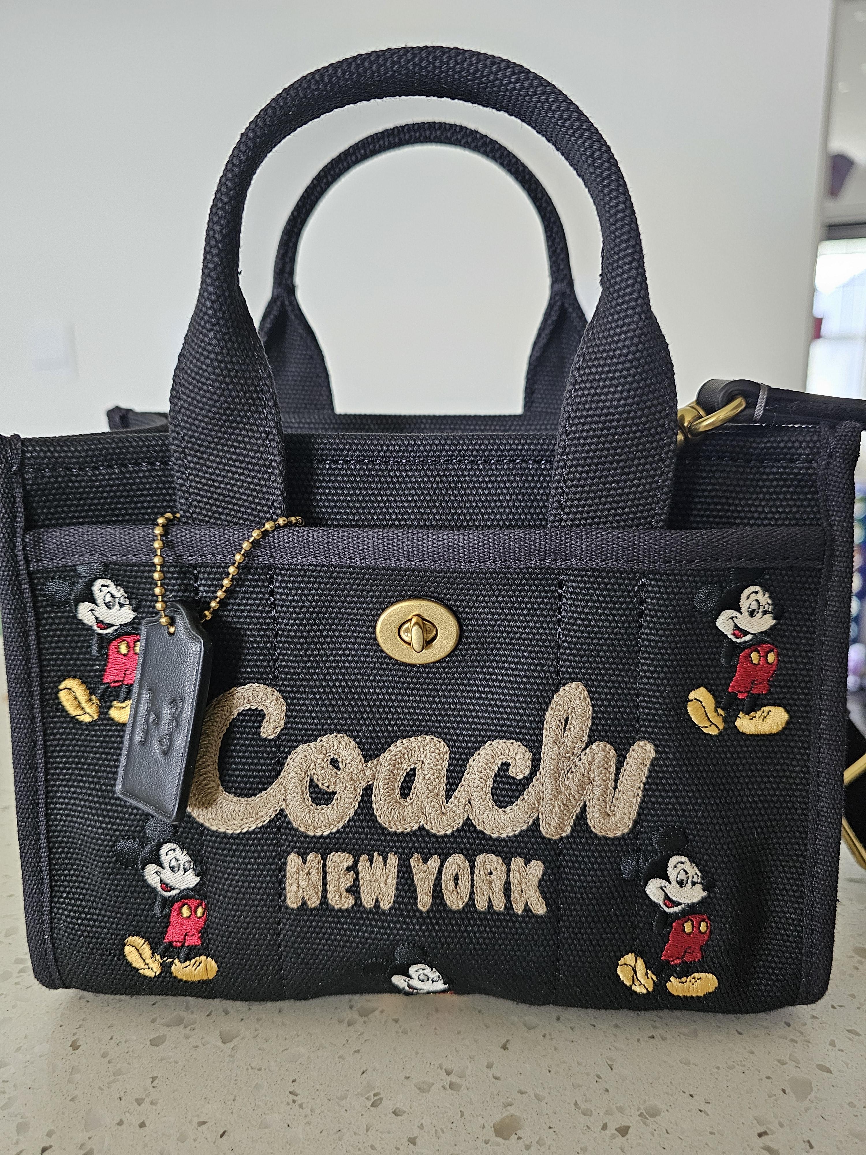 Disney X Coach Cargo Tote Bag 20 With Mickey Mouse In Regenerative