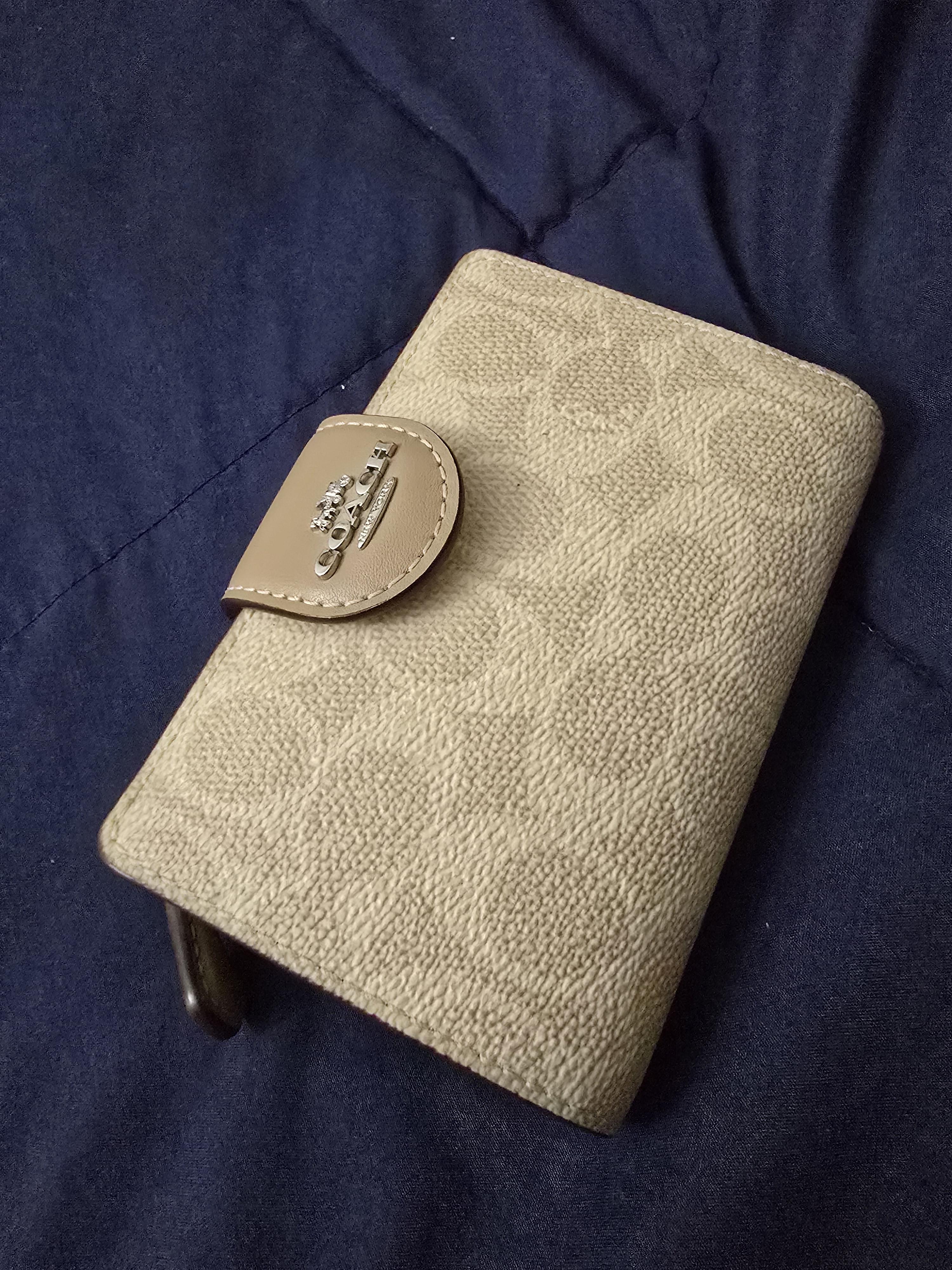 COACH® | Medium Corner Zip Wallet In Signature Canvas With