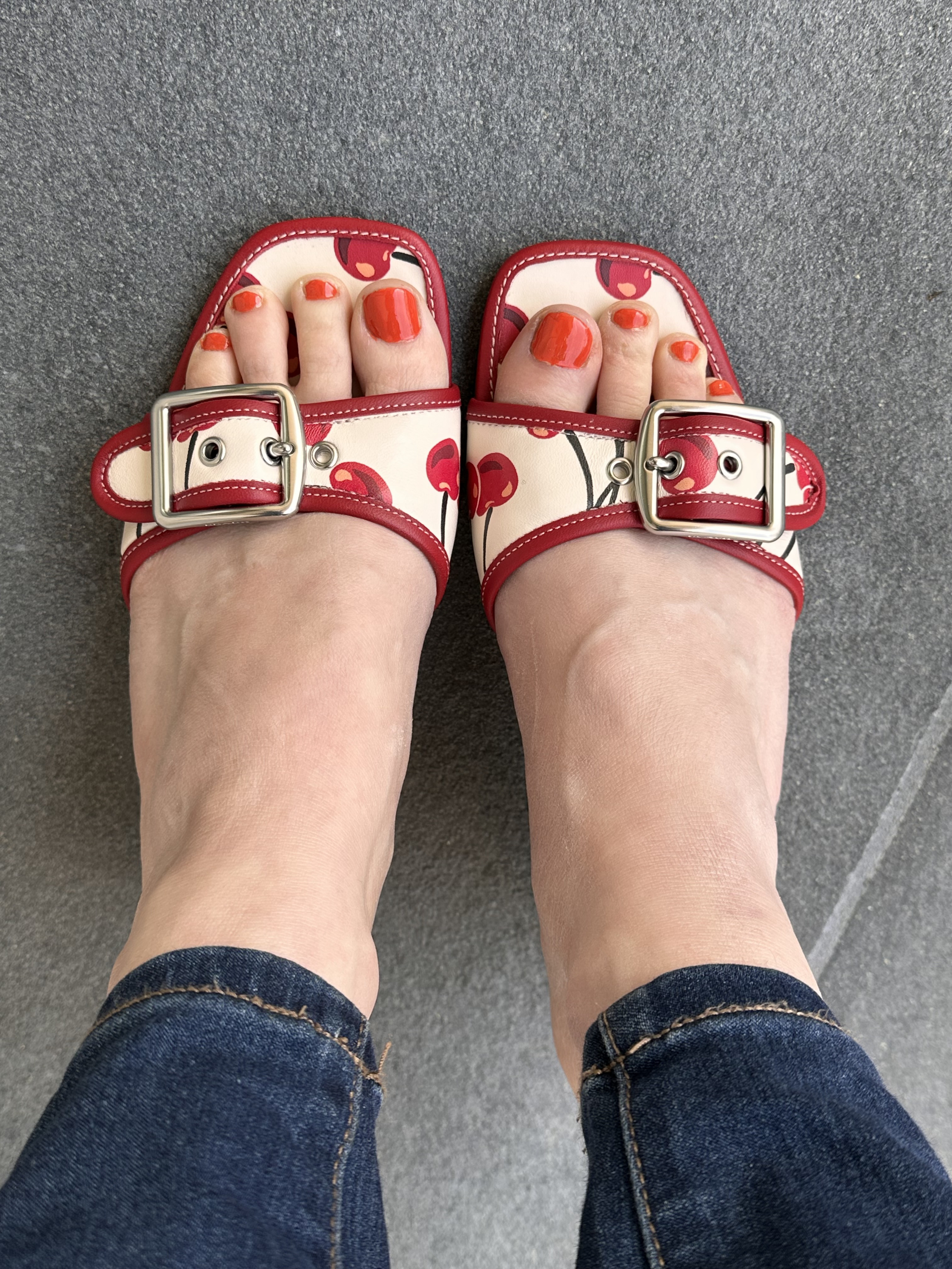 コーチ Margot Sandal With Cherry Print COACH® | Margot Sandal With Cherry Print