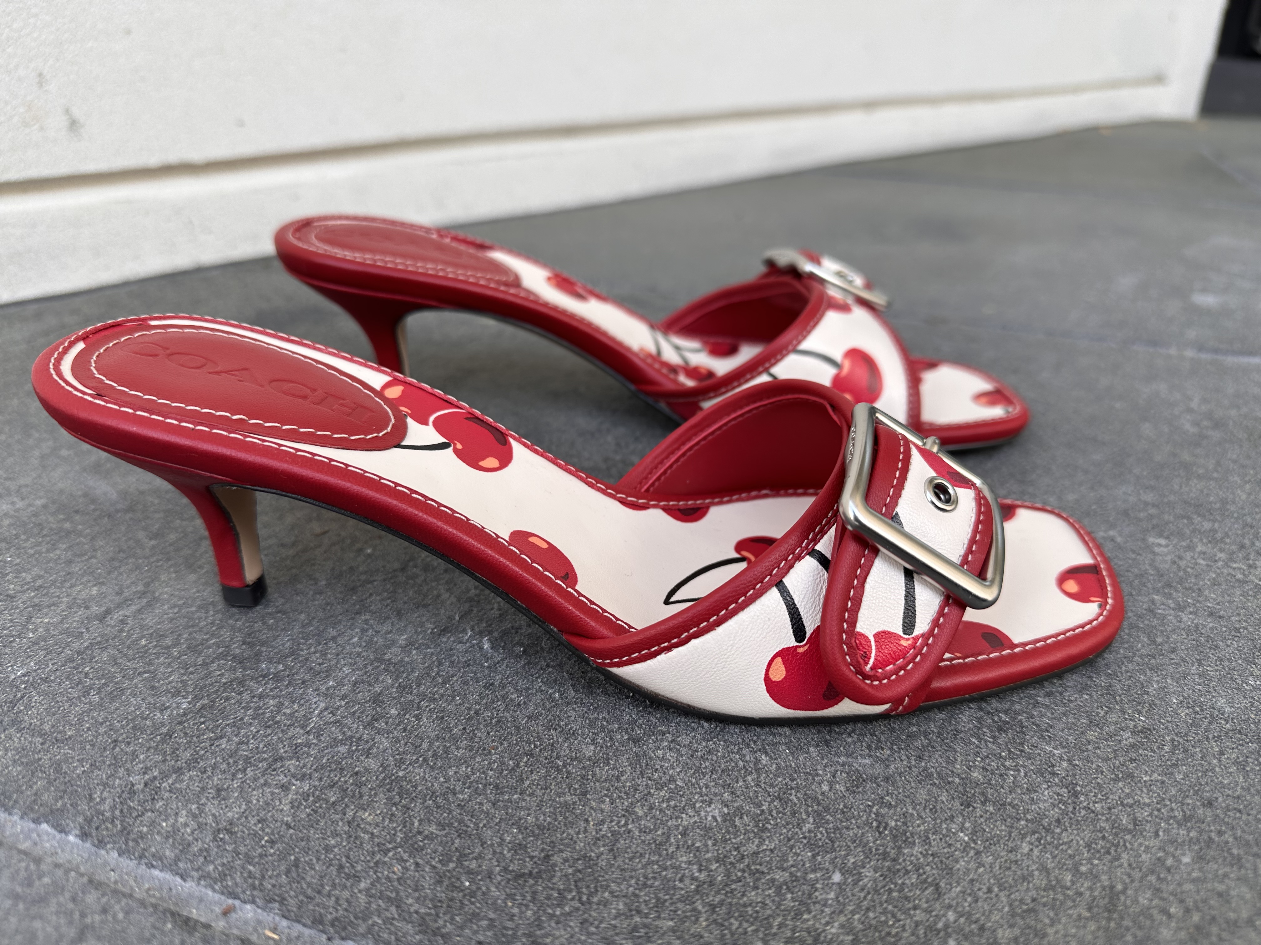 COACH® | Margot Sandal With Cherry Print