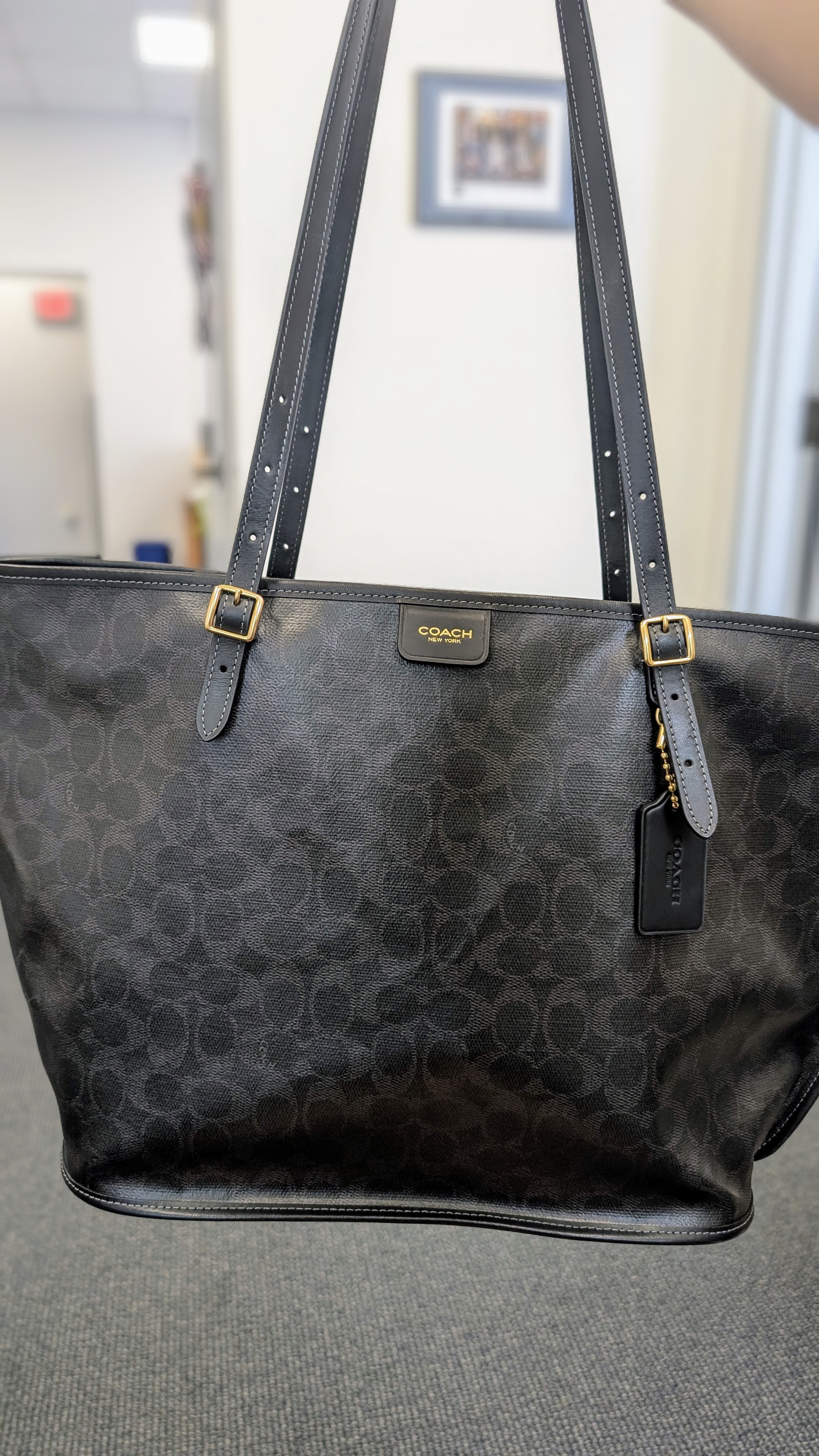 COACH® | Taxi Tote Bag In Signature Canvas