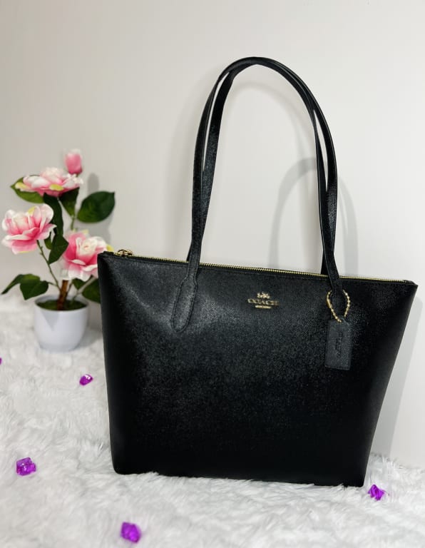 Zip Top Tote Bag In Signature Canvas | Bags | Coach | COACH®