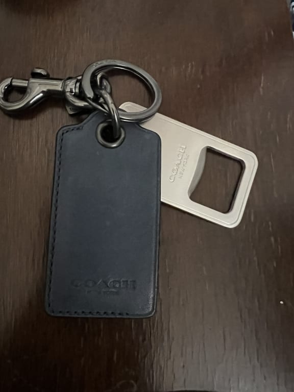 COACH® | Bottle Opener Key Fob With Coach Patch