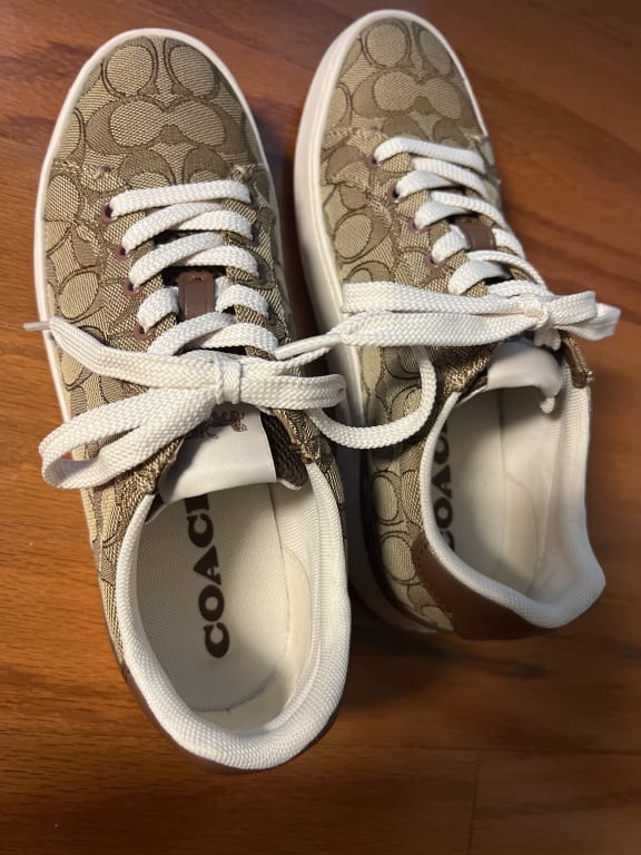 Coach X Peanuts Clip Low Top Sneaker In Signature Canvas  display picture 3