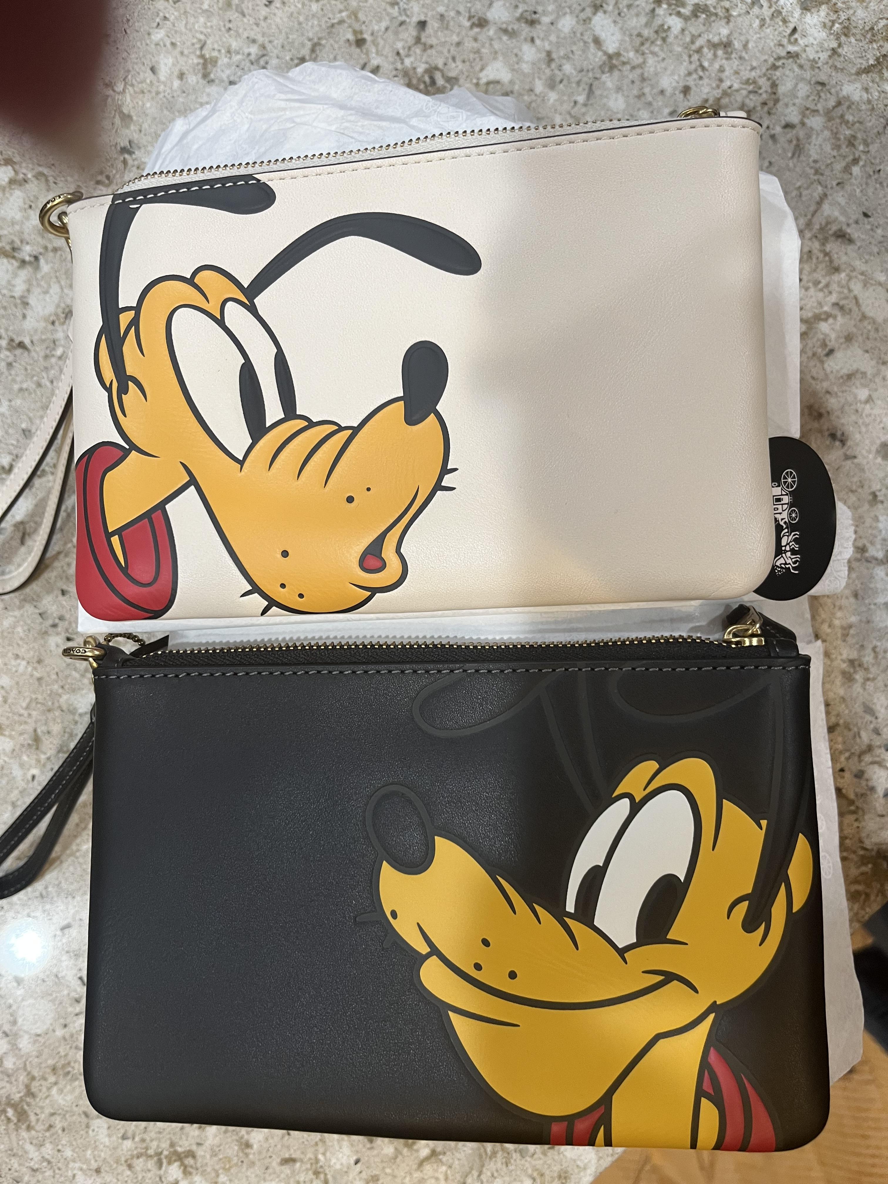 Disney X Coach Essential Small Wristlet In Regenerative Leather