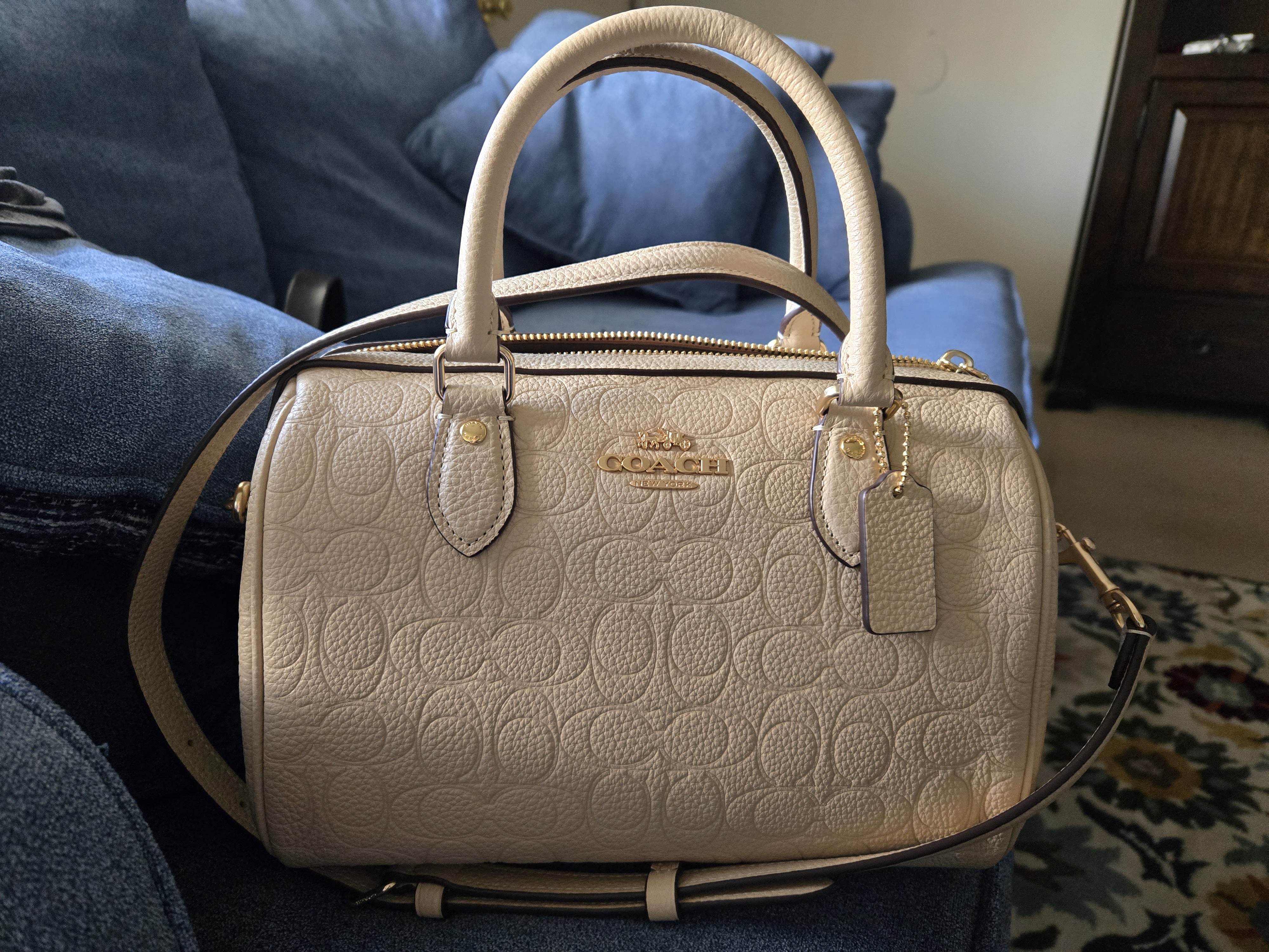 Rowan Satchel Bag In Signature Canvas With Heart Charm | Bags