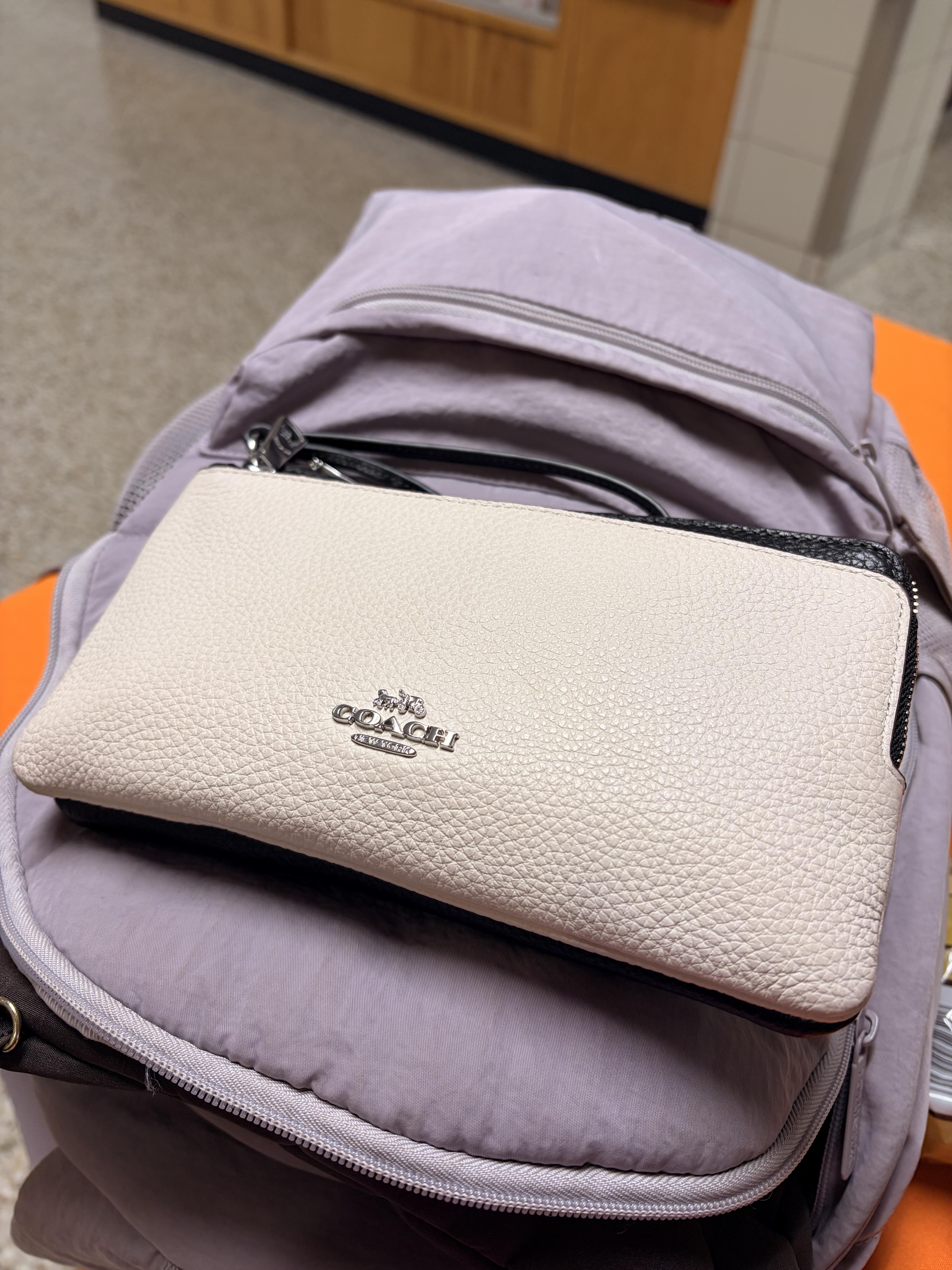 Double Zip Wallet In Signature Canvas | Wristlets | Coach | COACH®