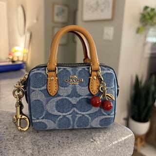 Mini Rowan Bag Charm In Signature Denim | Accessories | Coach | COACH®