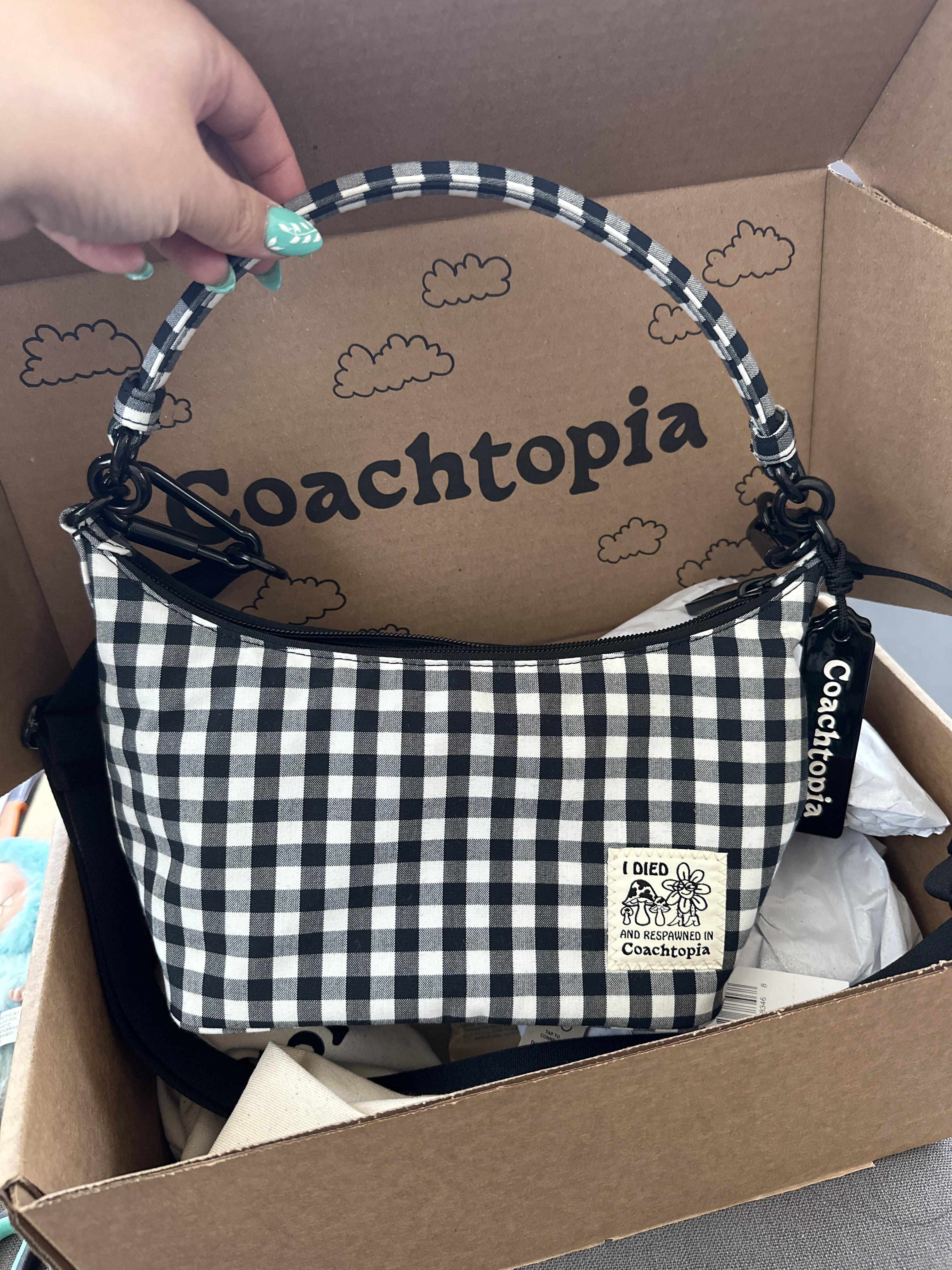 Coachtopia Loop Shoulder Bag With Gingham Pattern | Coachtopia ™