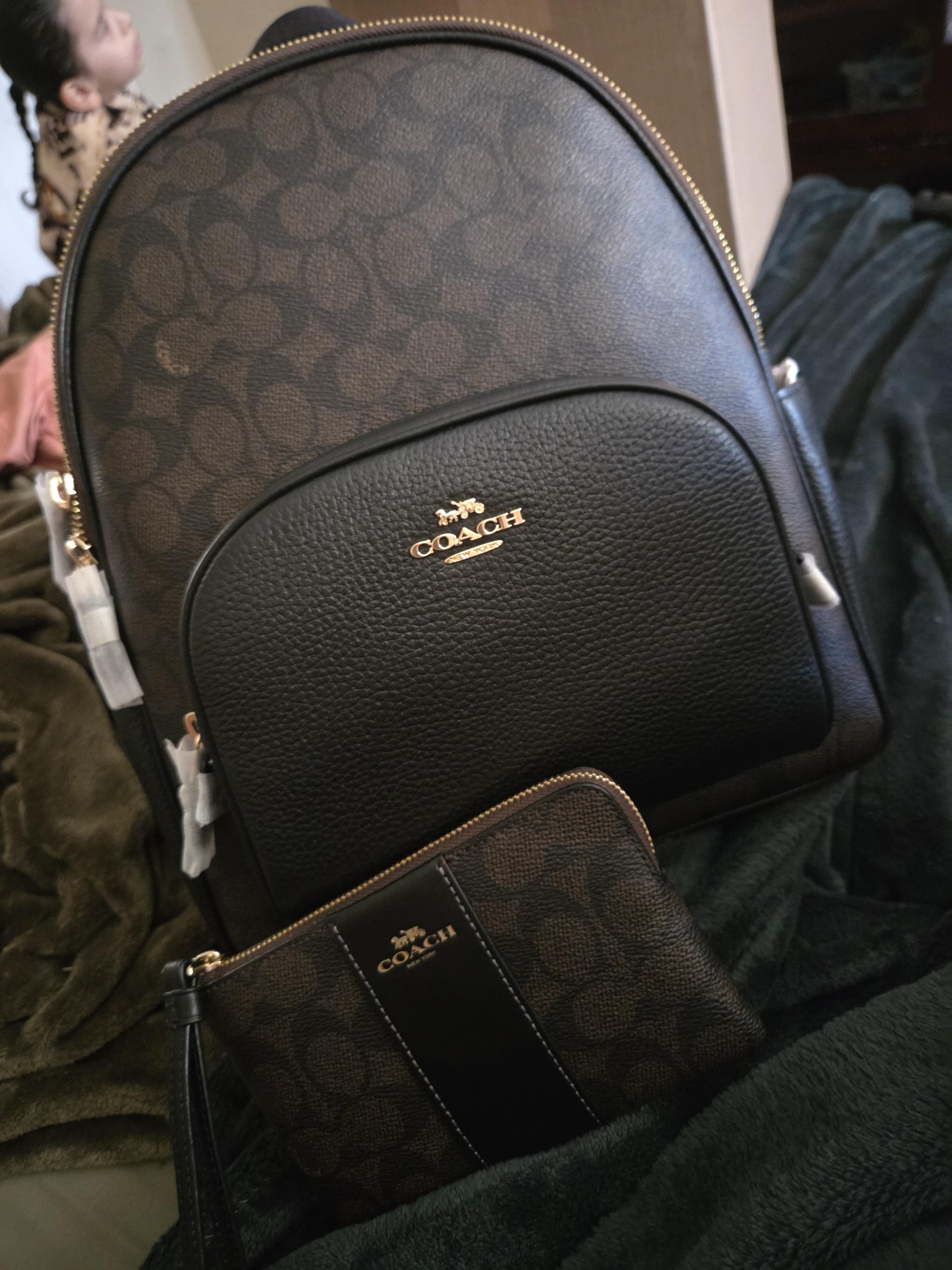 Court Backpack In Signature Canvas With Disco Star Print  display picture 2