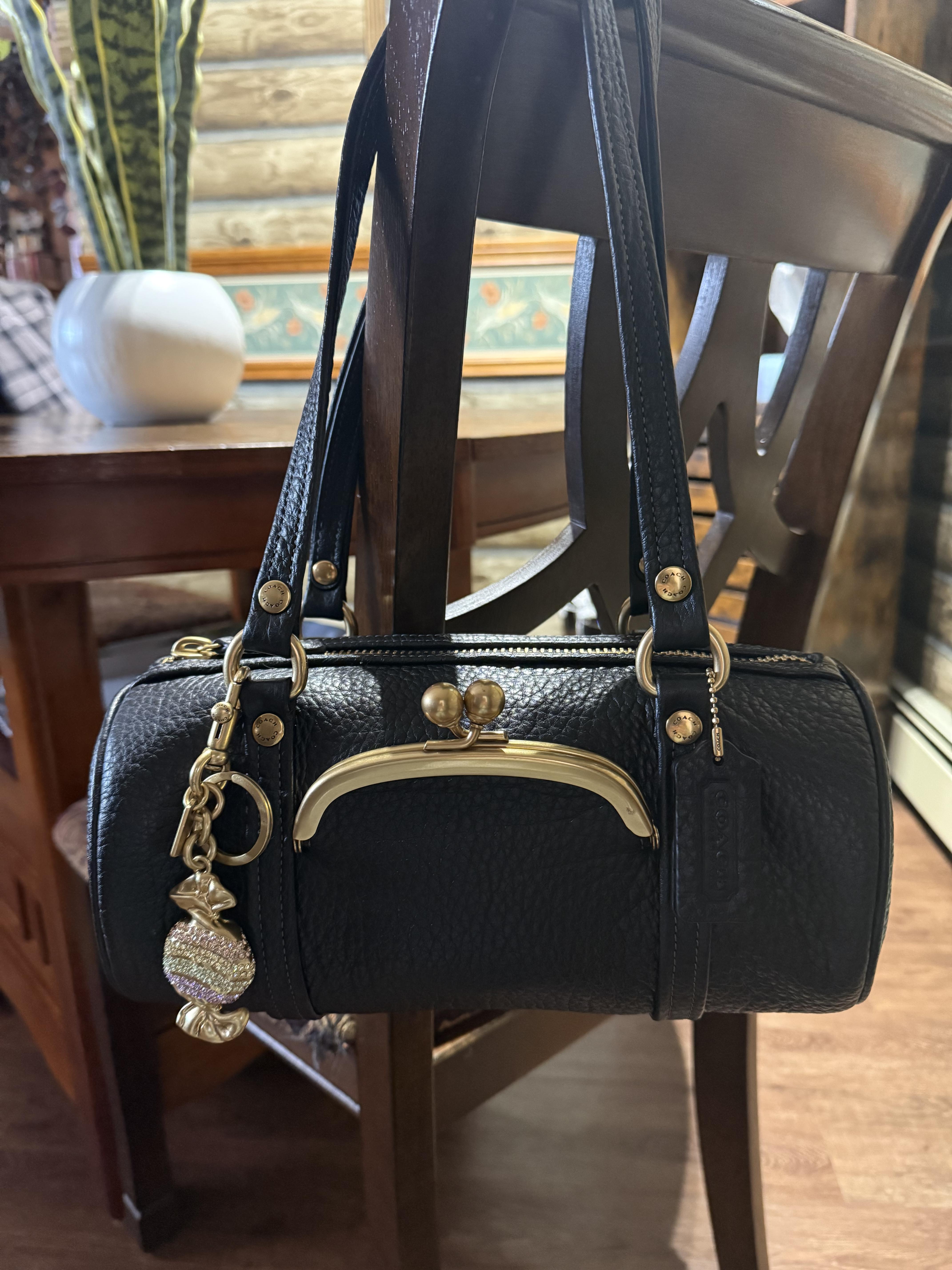 Kisslock Barrel Bag 28 In Signature Jacquard | Bags | Coach | COACH®