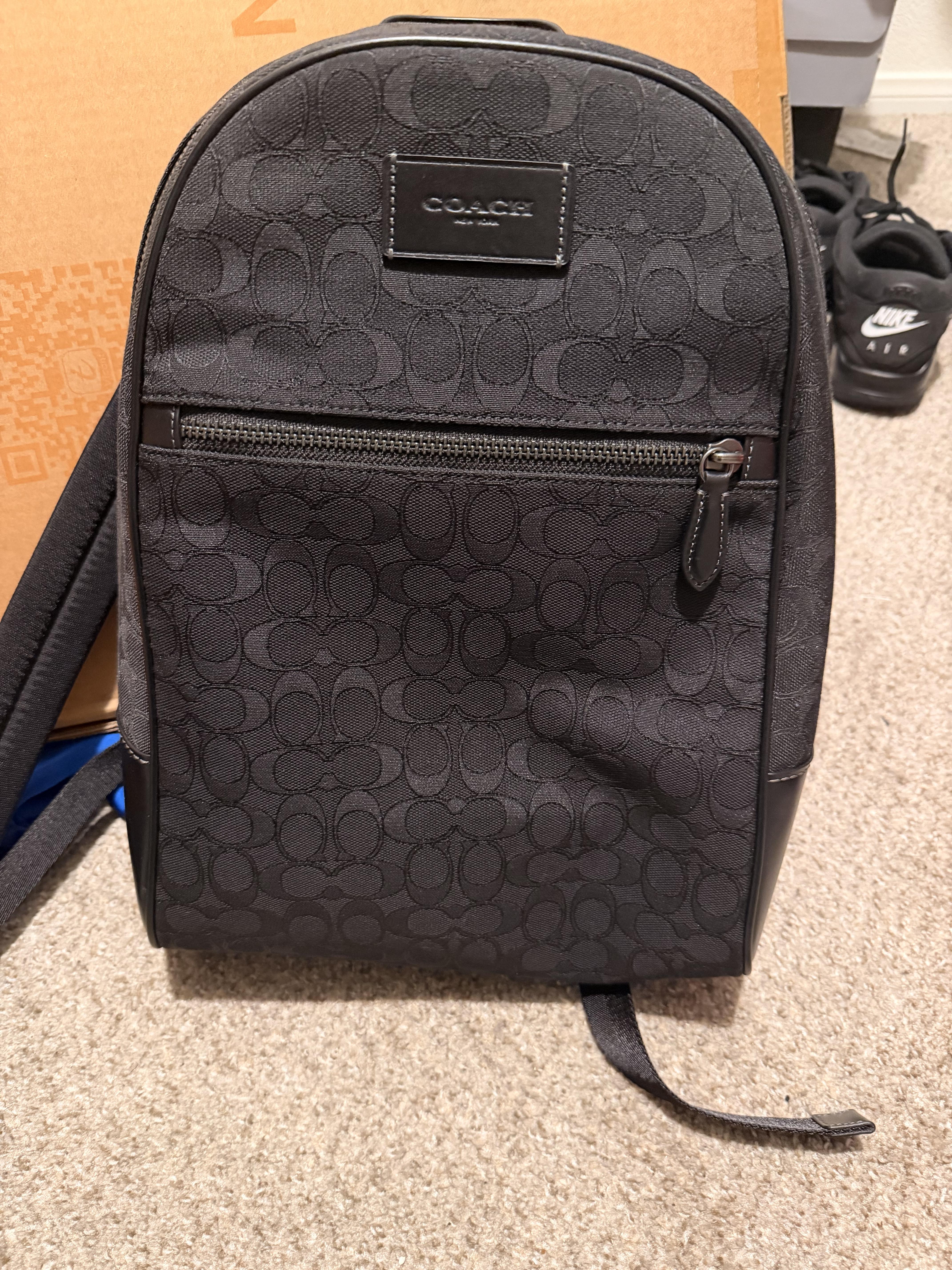 COACH® | Theo Backpack In Signature Jacquard