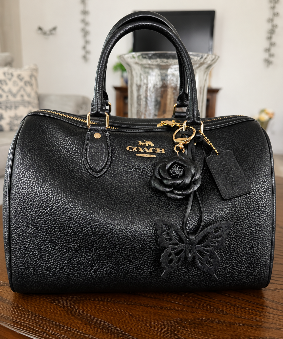 Coach SIG 605 Satchel ブラック Rowan Large Satchel Bag In Signature Leather | Bags | Coach | COACH®