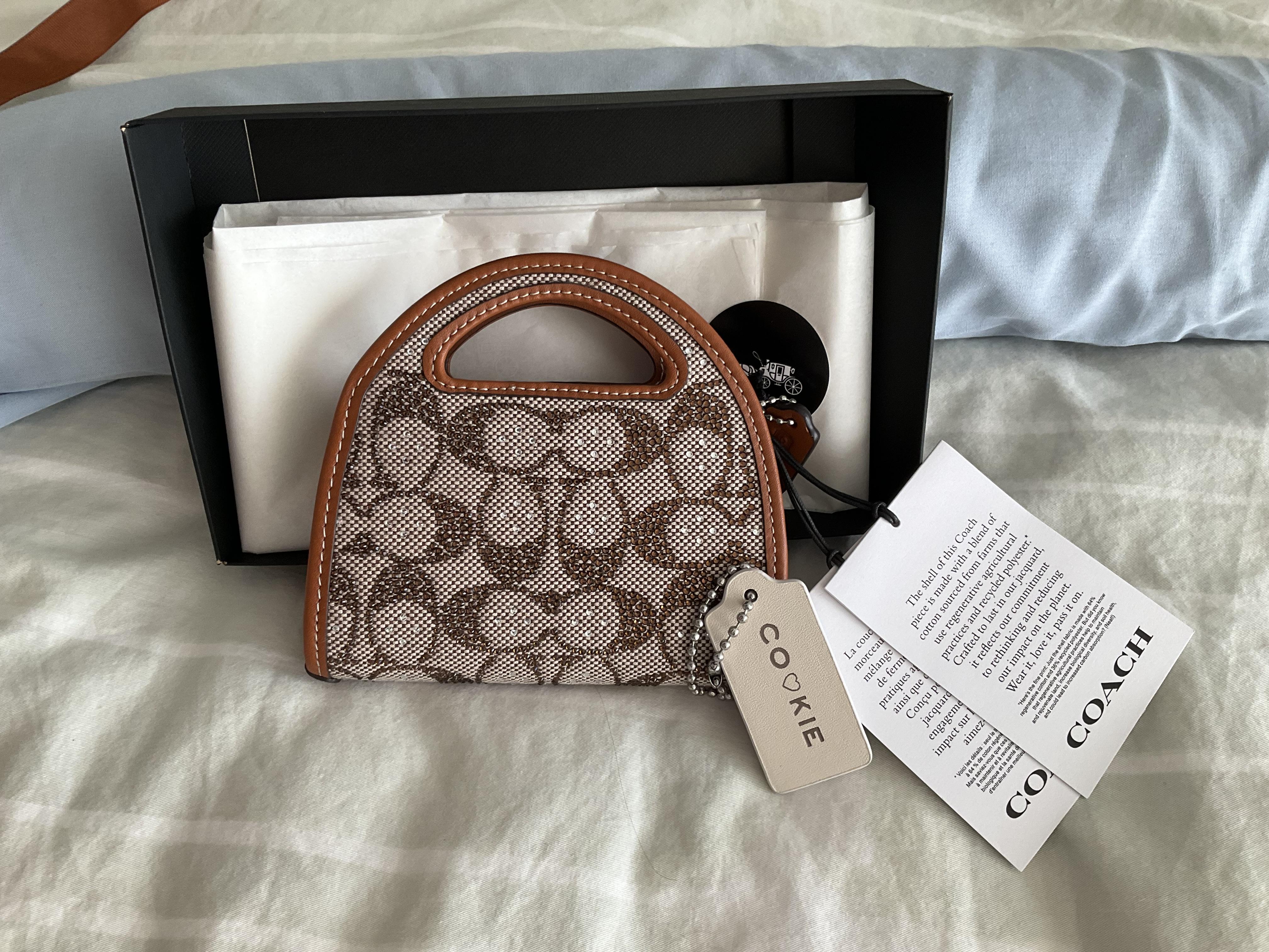 Top Handle Card Case In Crystal Signature Jacquard | Wallets 