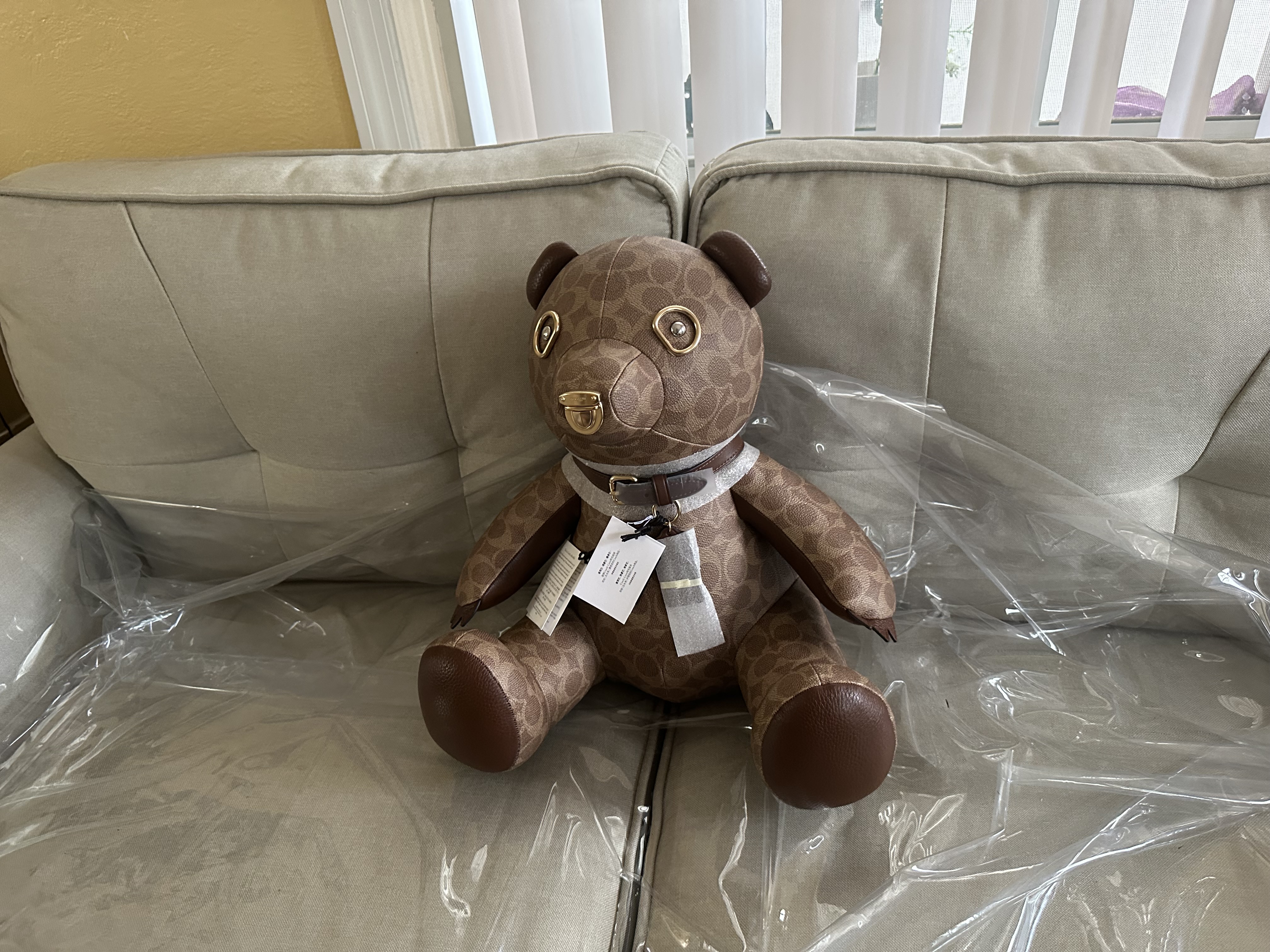 COACH プレミアムベア Collectible Bear In Signature Canvas | Accessories | Coach | COACH®