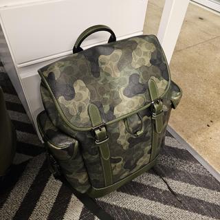 Hitch Backpack Coach Mens Camo Backpack Hitch Backpack In Signature Camo  Print Bags Coach COACH