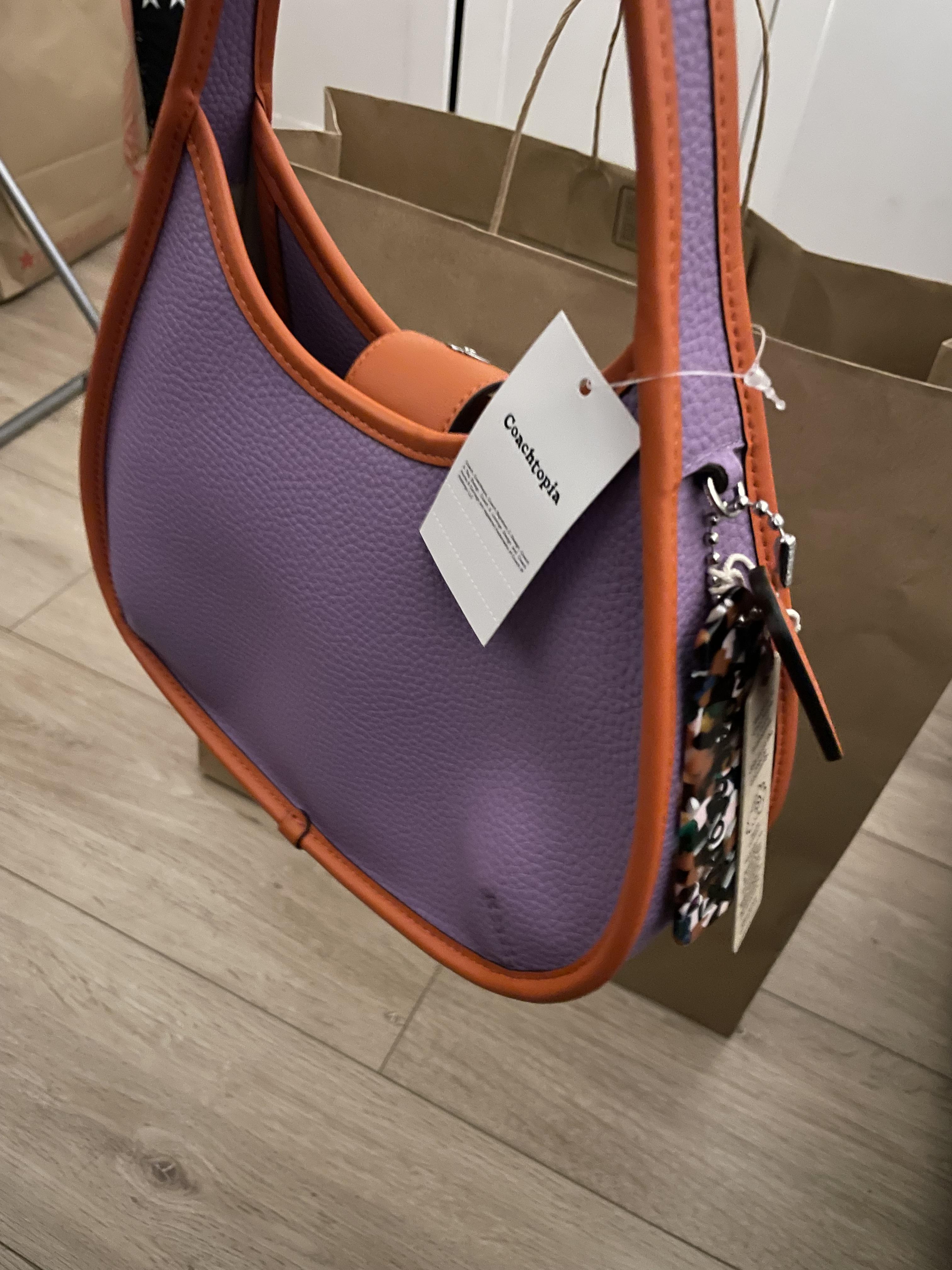 Ergo Bag In Checkerboard Upcrafted Leather With Zig-Zag Stitch