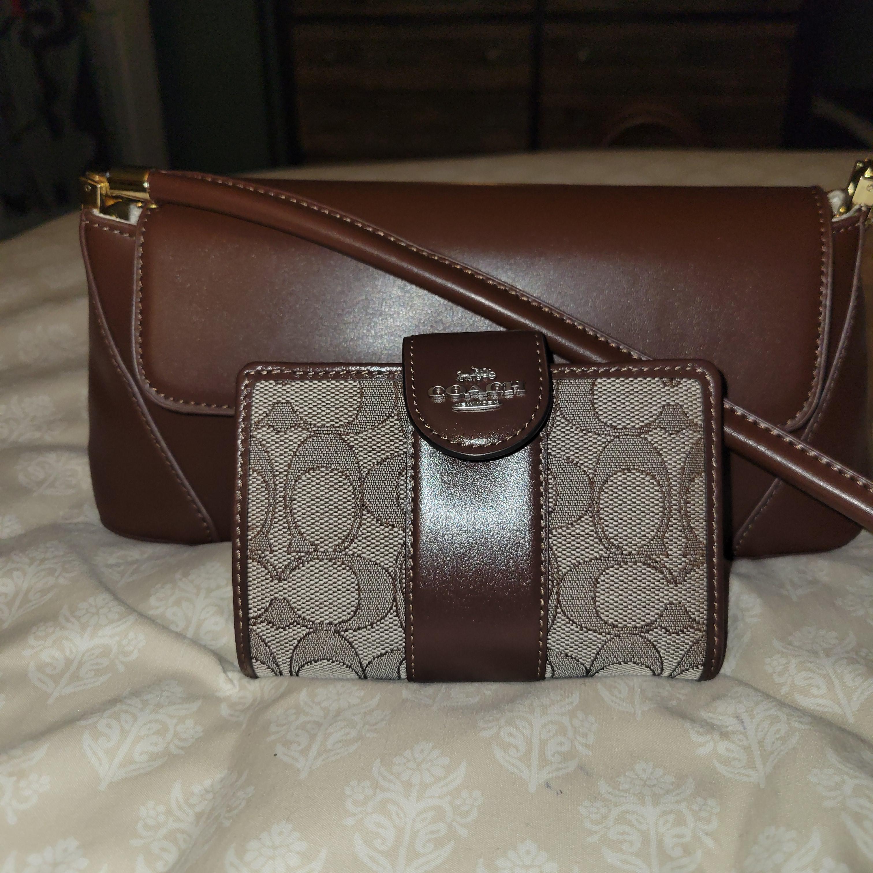 COACH® | Medium Corner Zip Wallet In Signature Canvas With
