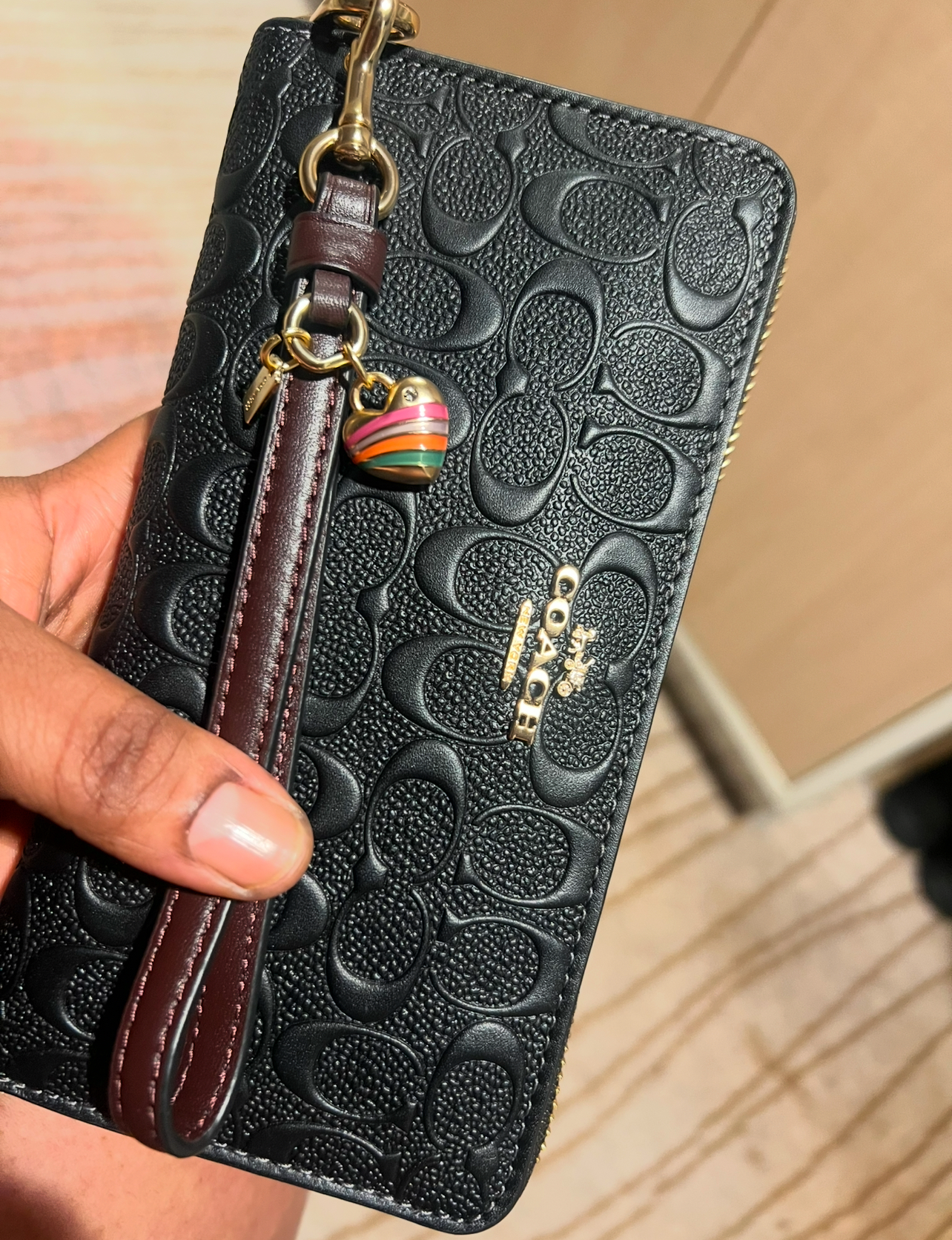 COACH® Outlet | Boxed Long Zip Around Wallet In Signature