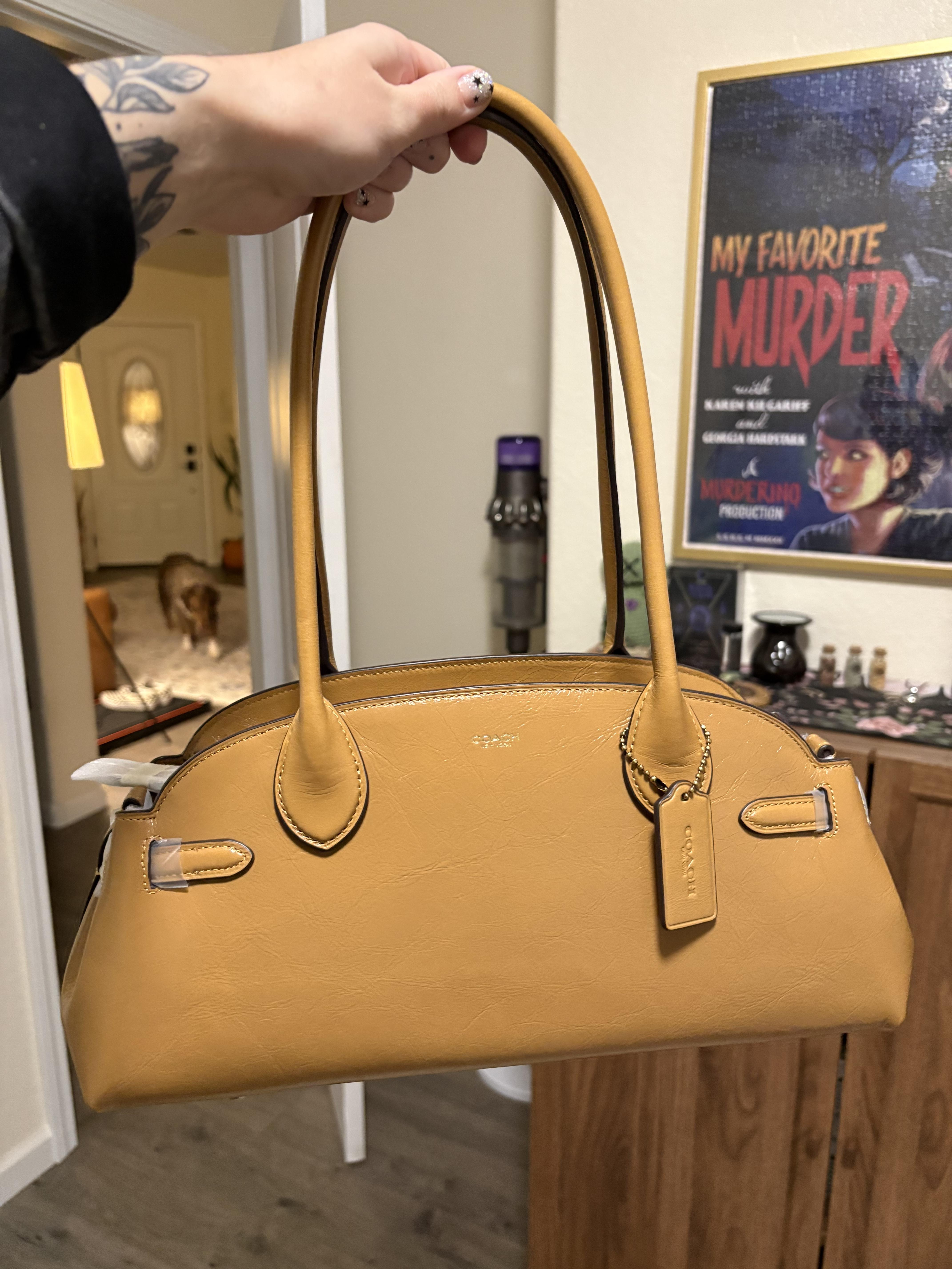 【COACH】美品.ラブドレザー エンパイア34 COACH｜【公式】エンパイア キャリーオール バッグ 34・ラブド レザー