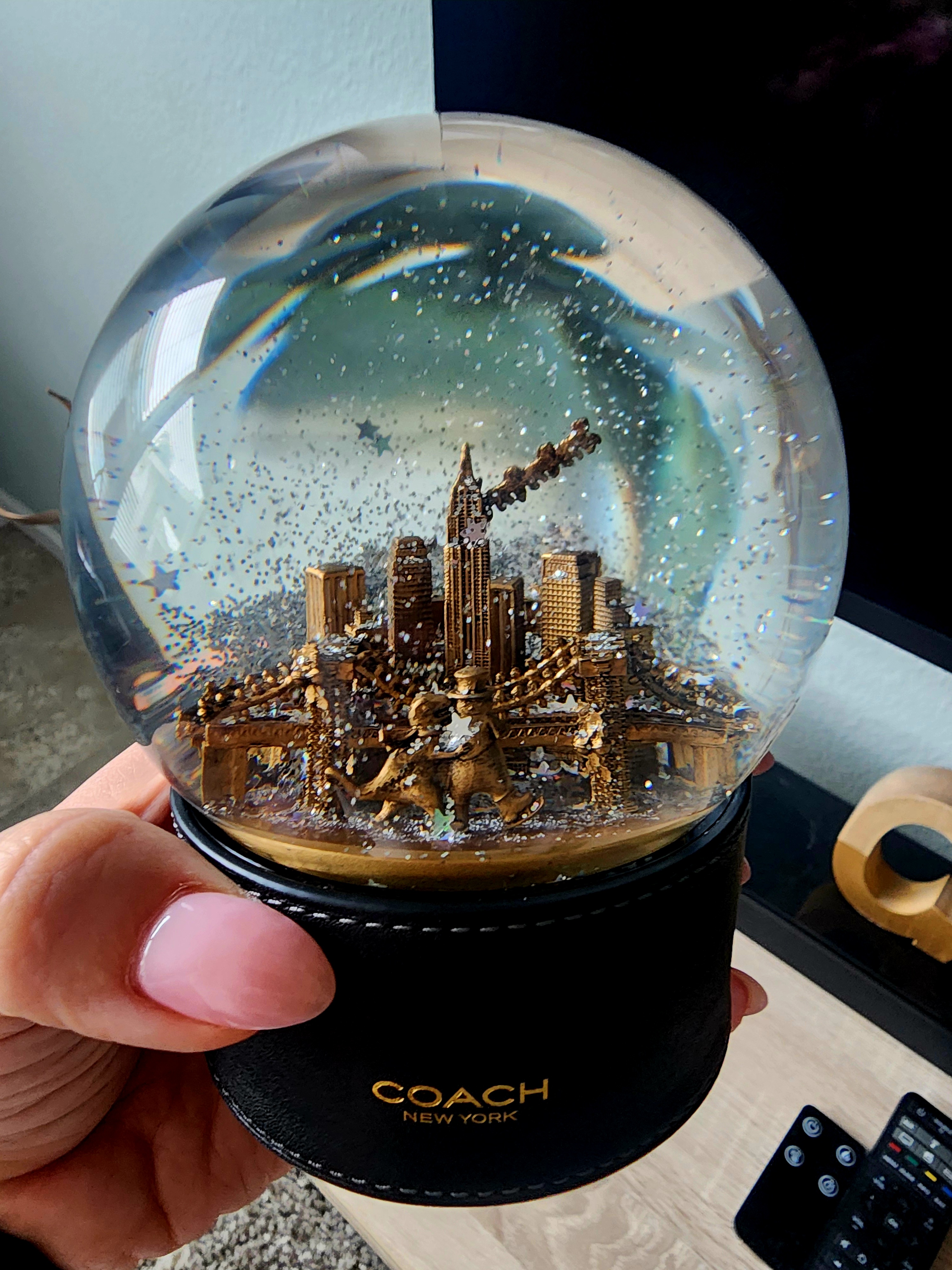 COACH® Outlet | Snow Globe With Rexy And Snowman